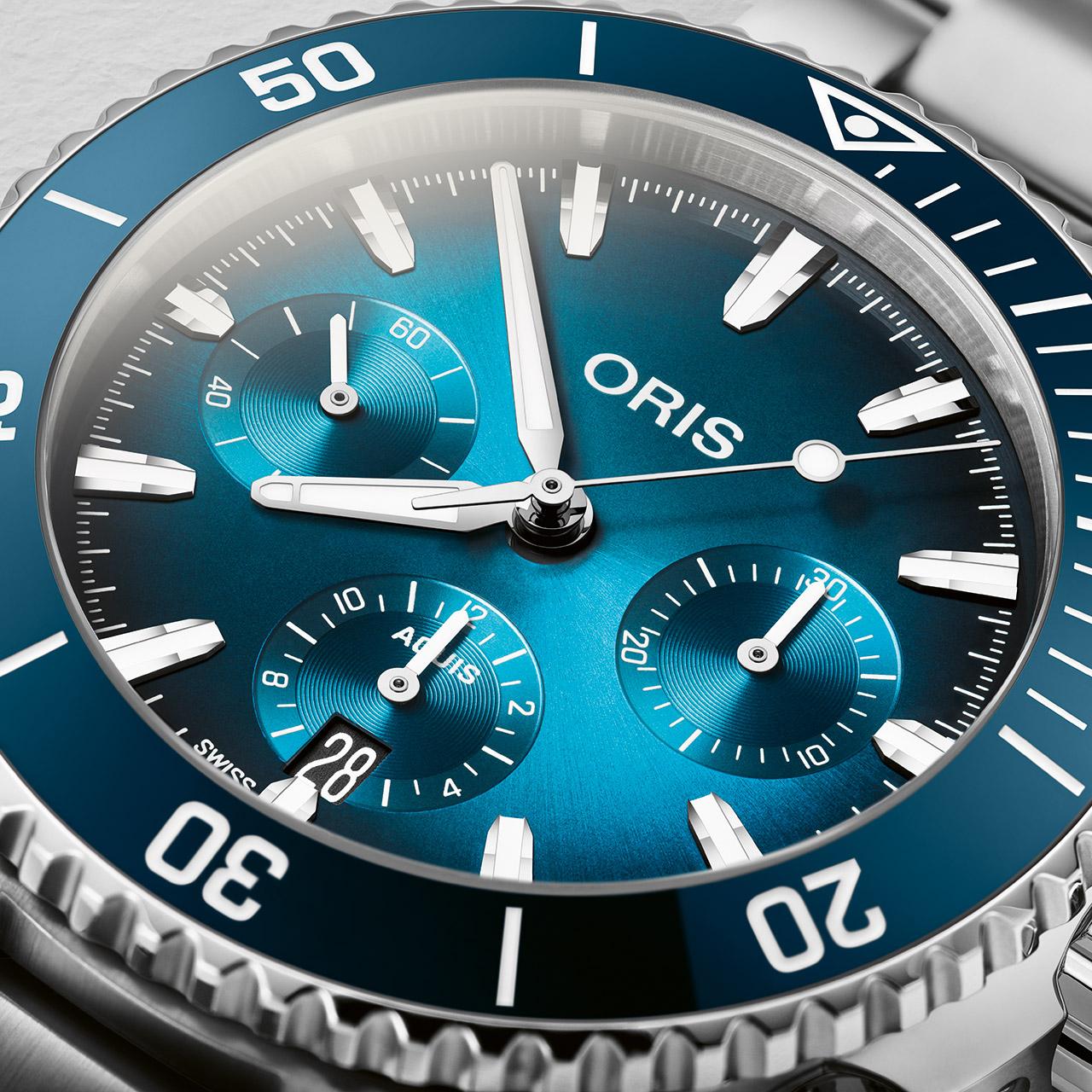 Oris Aquis Chronograph 43.50 mm ref. 01 771 7793 4155-07 8 23 01PEB dial