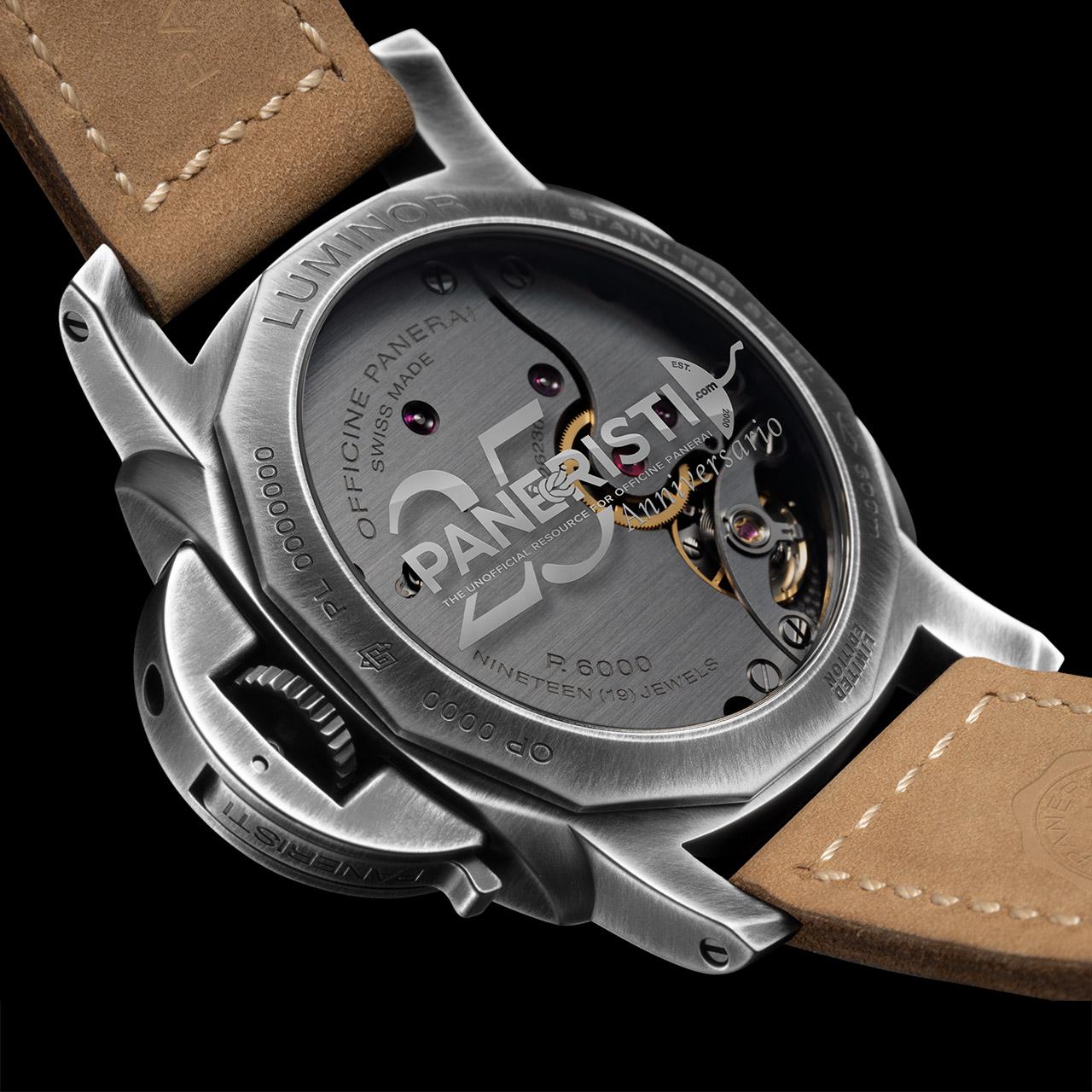 Panerai Luminor Venticinque ref. PAM02025 back