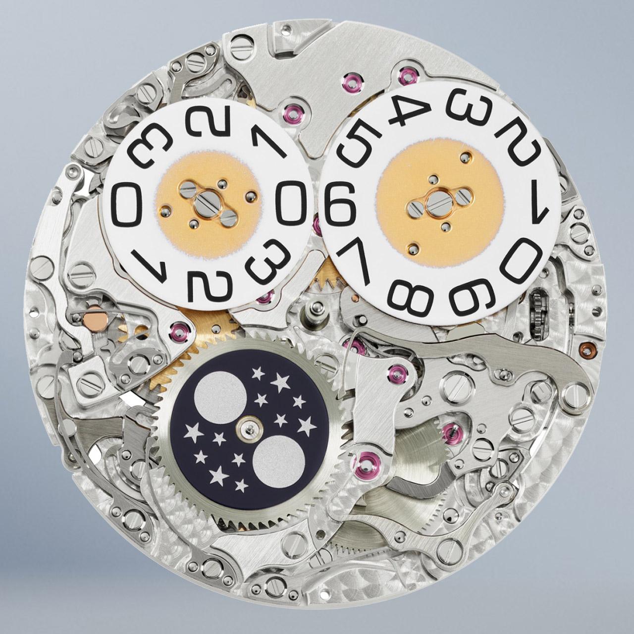 Patek Philippe Cubitus Instantaneous Grand Date, Day and Moon Phases Ref. 5822P-001 caliber front