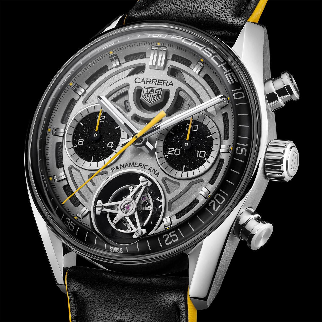 TAG Heuer Carrera Chronograph Tourbillon x Porsche Panamericana ref. CBS5012.FC6571 side