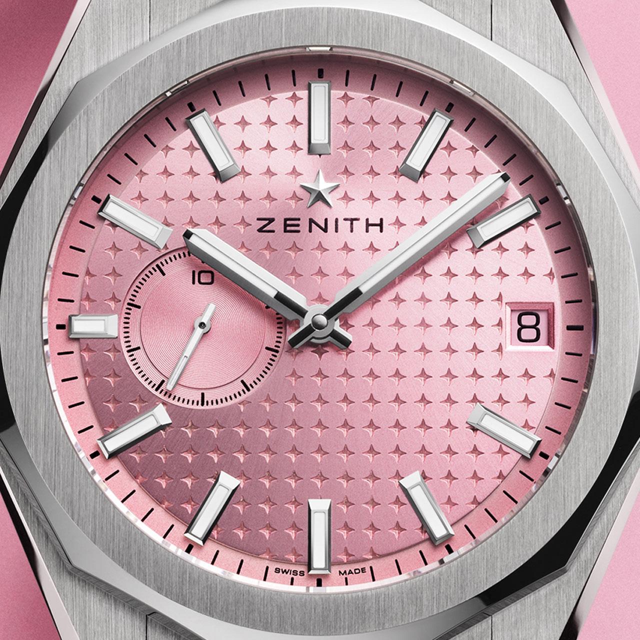 Zenith Defy Skyline Pink 41 mm Edition Susan G. Komen ref. 03.9301.3620/18.I001 dial