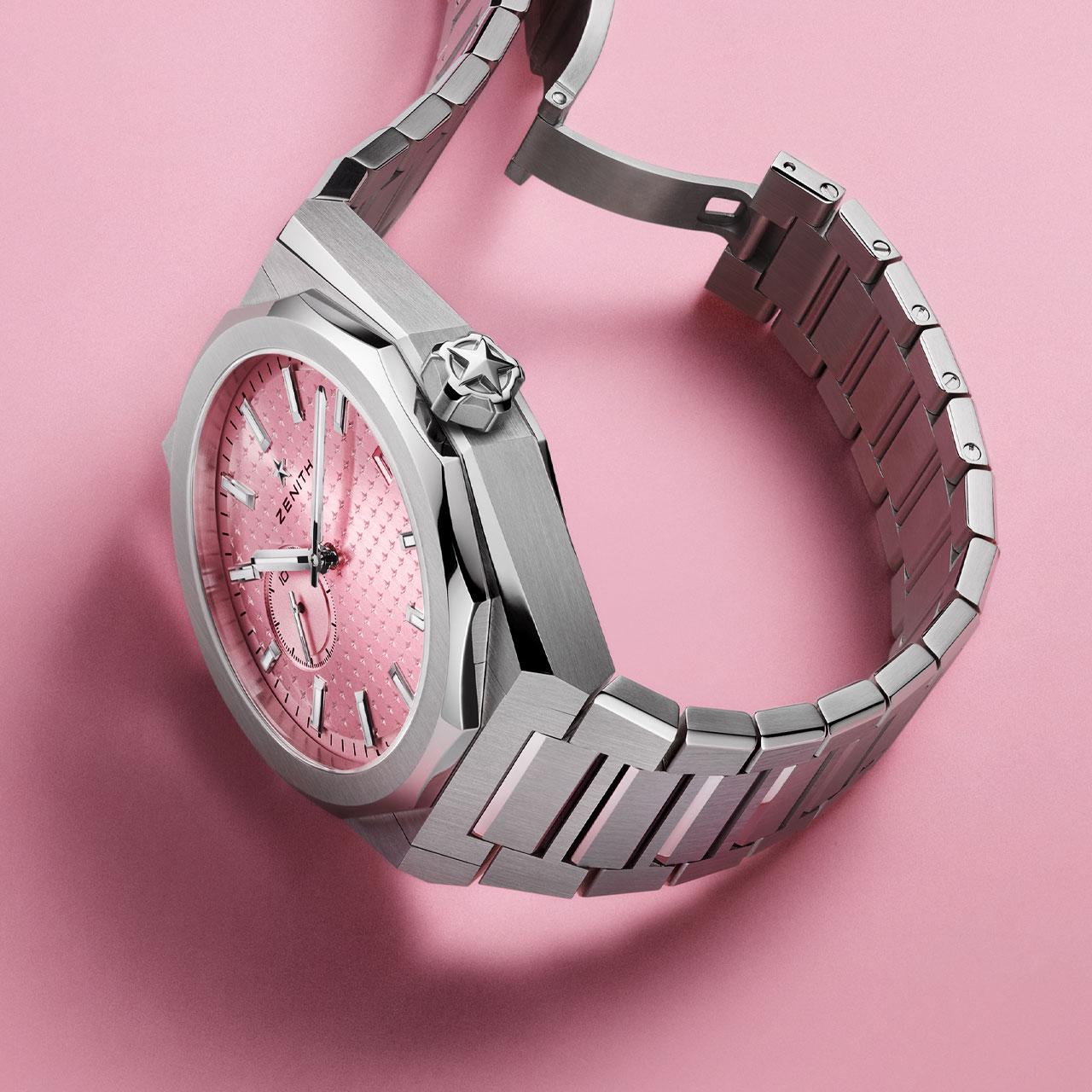 Zenith Defy Skyline Pink 41 mm Edition Susan G. Komen ref. 03.9301.3620/18.I001 side