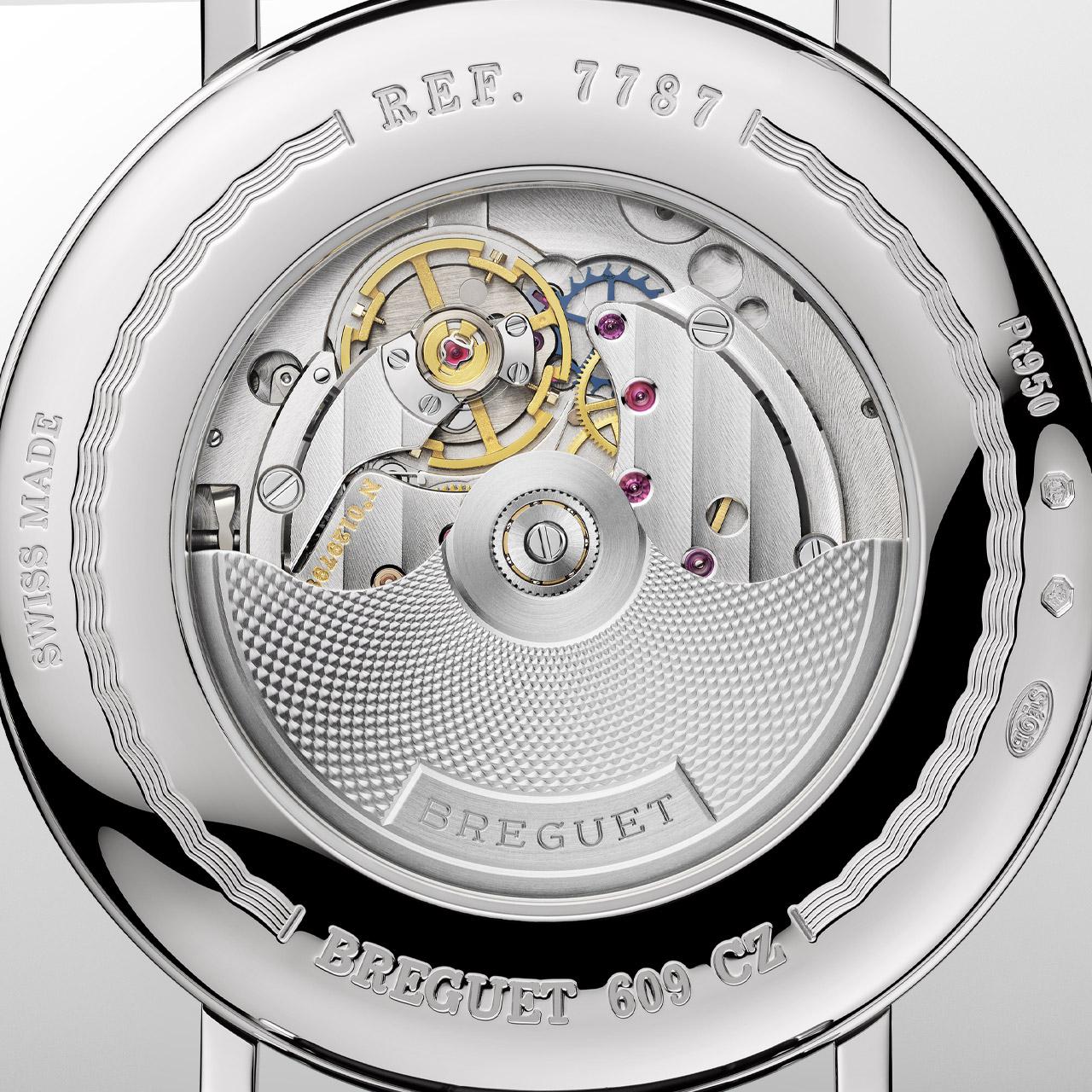 Breguet Classique Phase de Lune 7787 Platinum Black ref. 7787PT/2N/9VU back