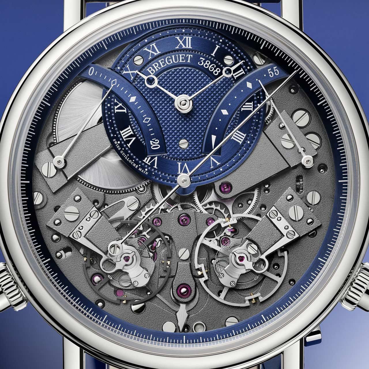 Breguet Tradition Chronographe Indépendant 7077 ref. 7077BB/GY/9XV dial