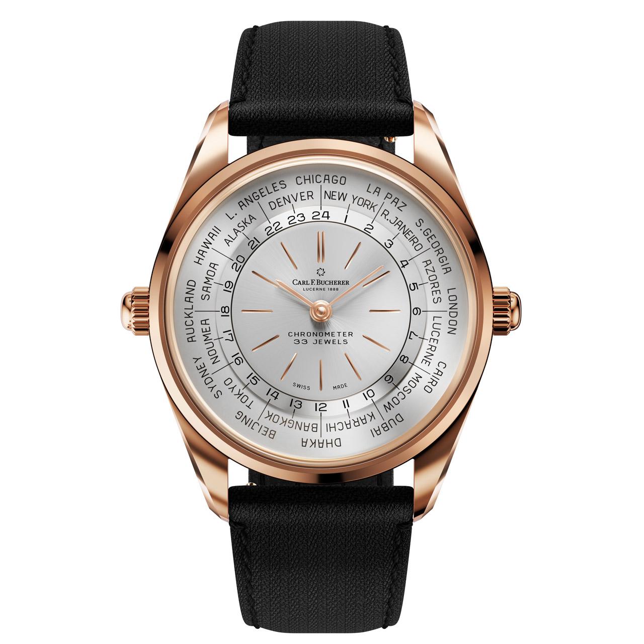 Carl F. Bucherer Heritage Worldtimer ref. 00.10805.03.13.01 (gold)