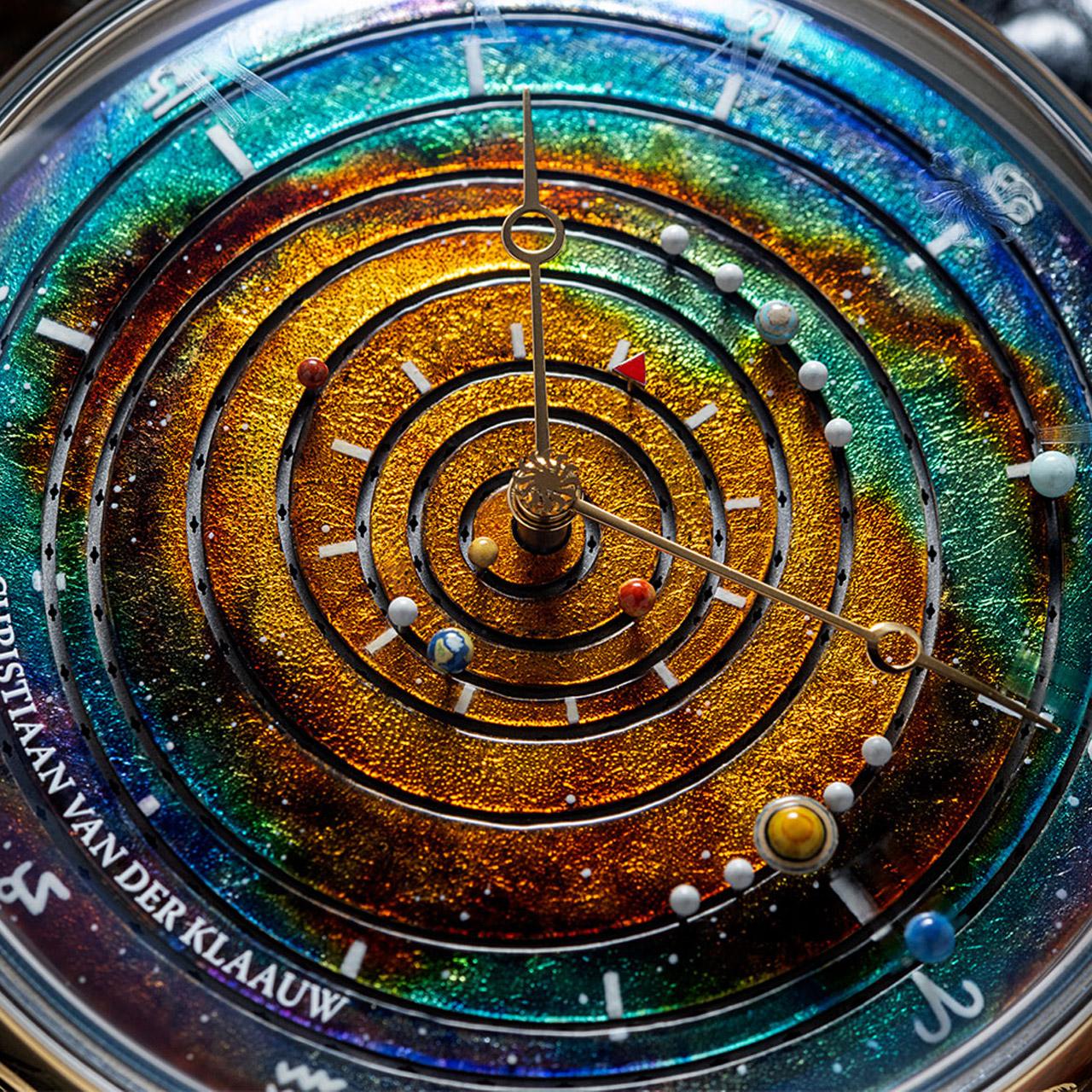 Christiaan van der Klaauw Grand Planetarium Eccentric Sincere Platinum Jubilee Edition dial