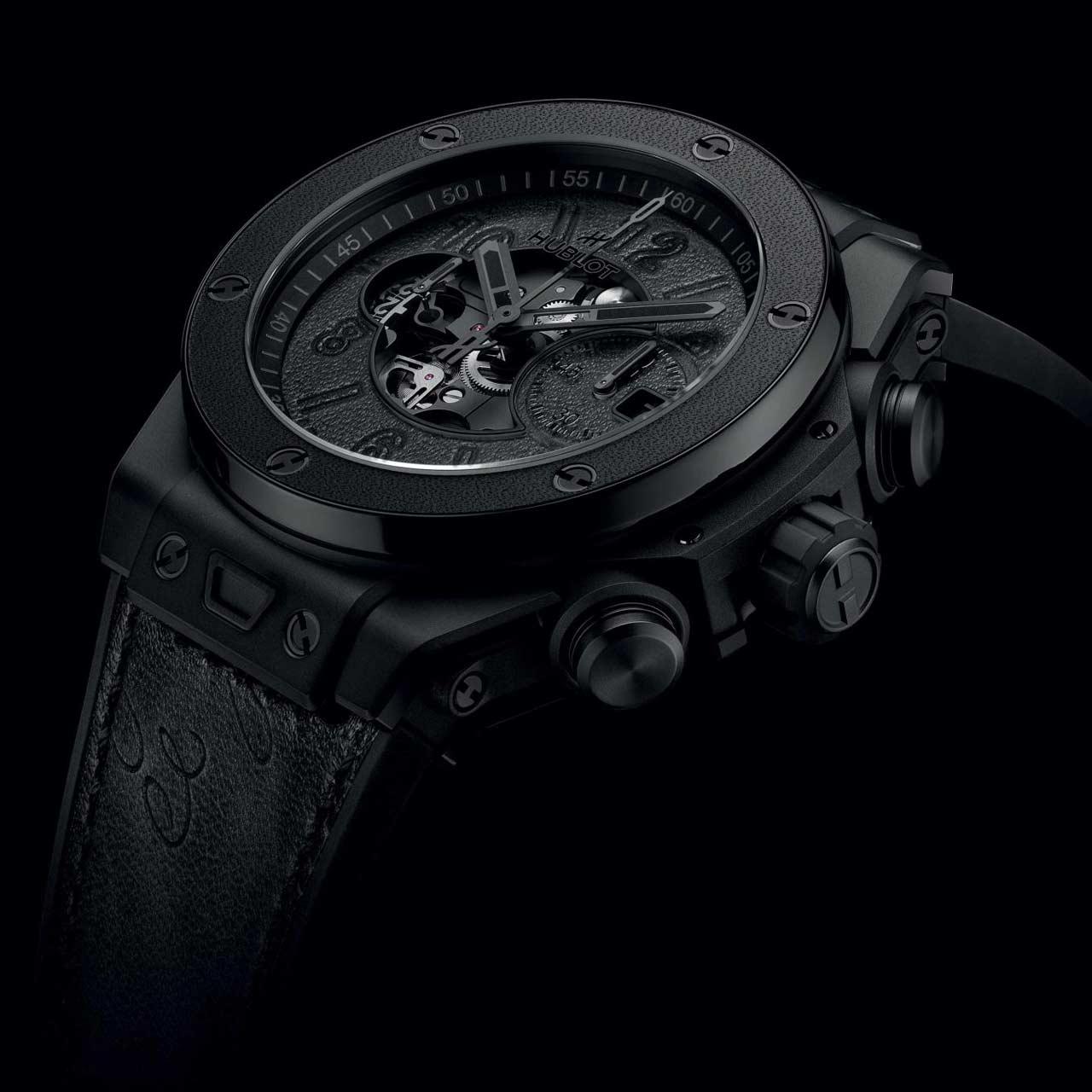 Hublot Big Bang Unico Berluti Nero Grigio Ceramic ref. 421.CI.0541.VR.JBER24 side