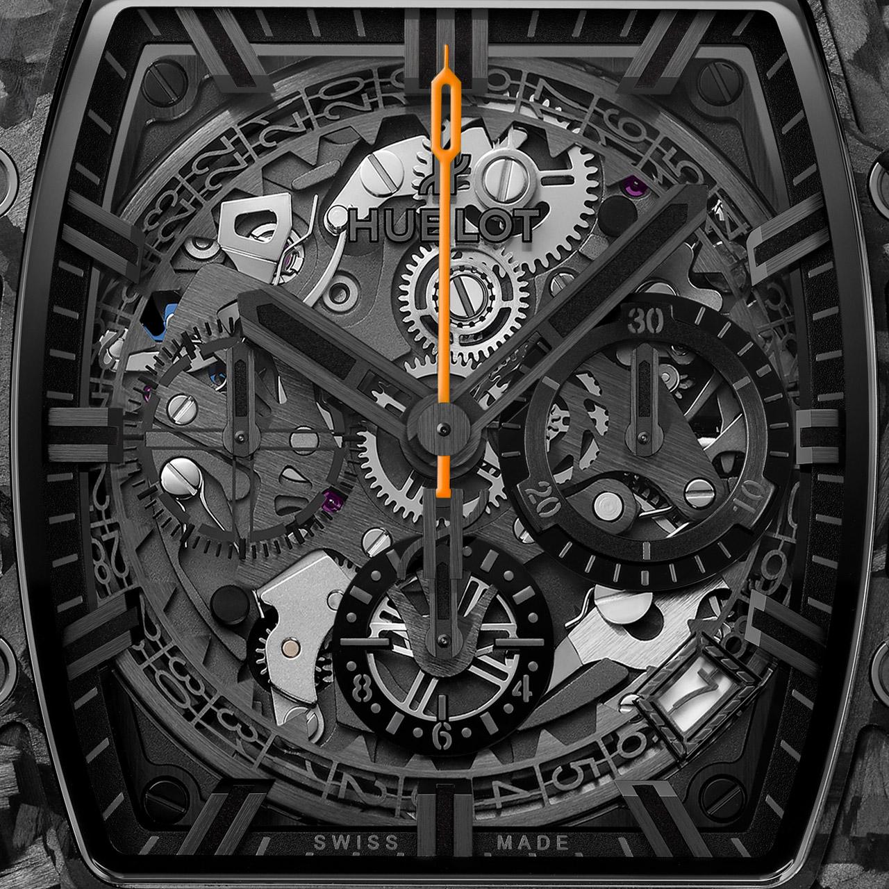 Hublot Spirit of Big Bang Veuve Clicquot Polo Classic ref. 642.QK.0110.LR.VCP24 dial