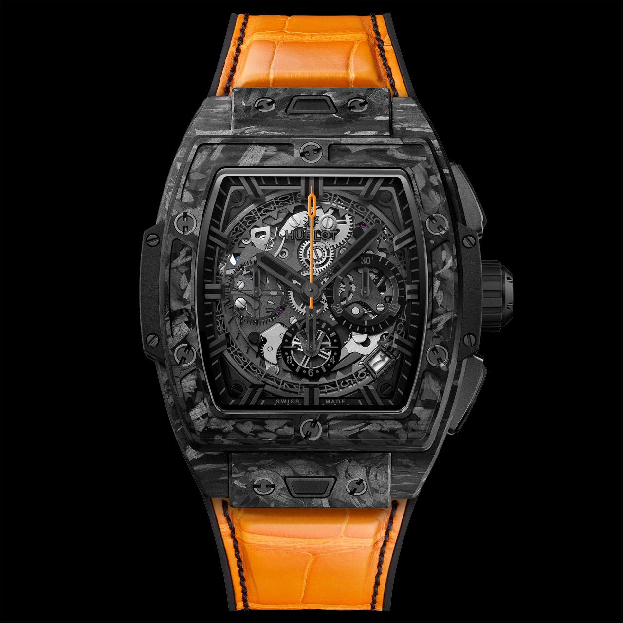 Hublot Spirit of Big Bang Veuve Clicquot Polo Classic ref. 642.QK.0110.LR.VCP24 orange strap