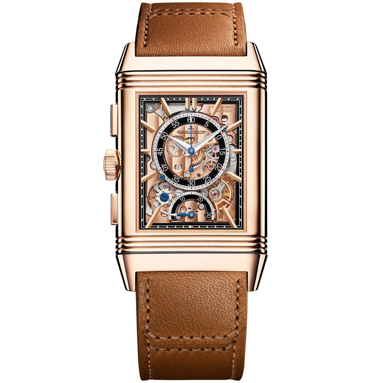 Jaeger-LeCoultre Reverso Tribute Chronograph Full Pink Gold ref. Q389256J back