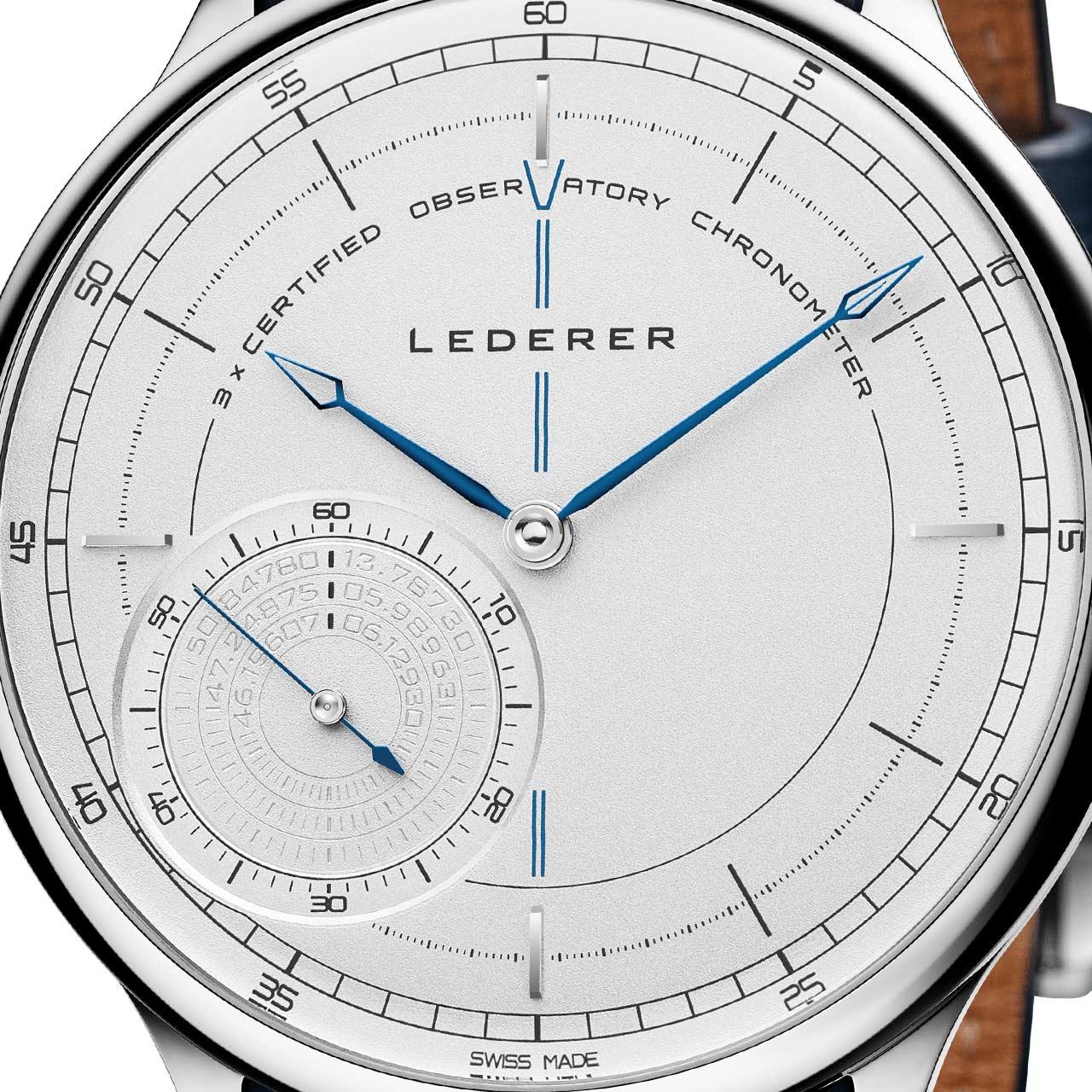 Lederer Triple Certified Observatory Chronometer ref. CIC 9012.10.710 dial