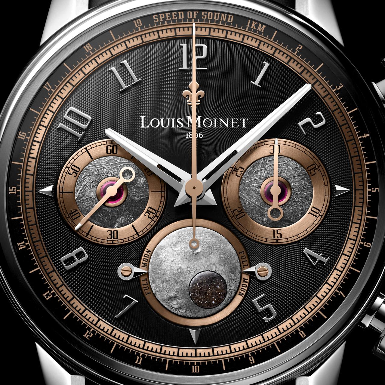 Louis Moinet Speed of Sound ref. LM-130.20.50 dial