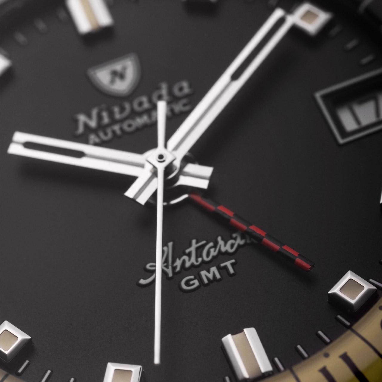 Nivada Grenchen Antarctic GMT Matt Back Dial ref. 32043A