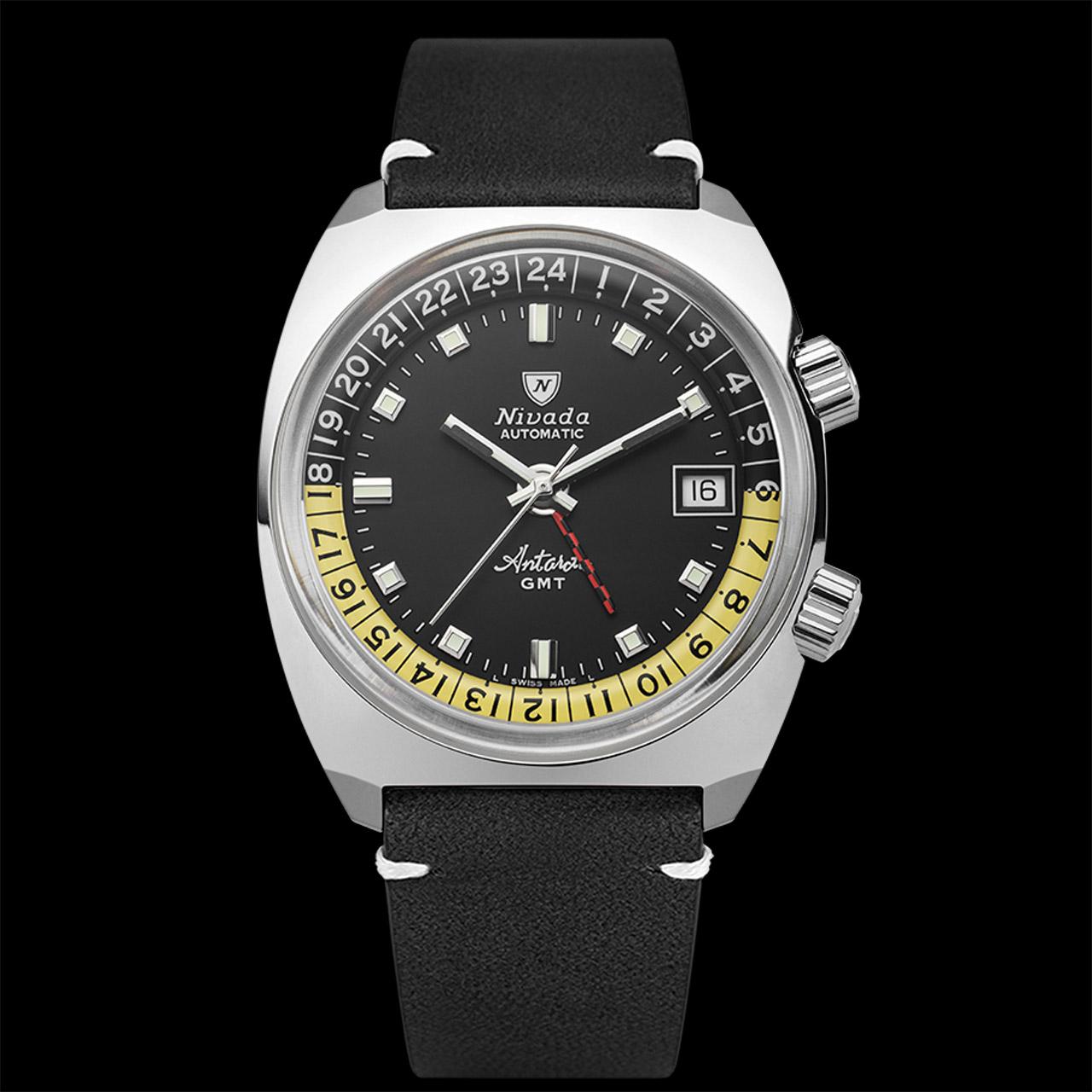 Nivada Grenchen Antarctic GMT ref. 32043A matt black