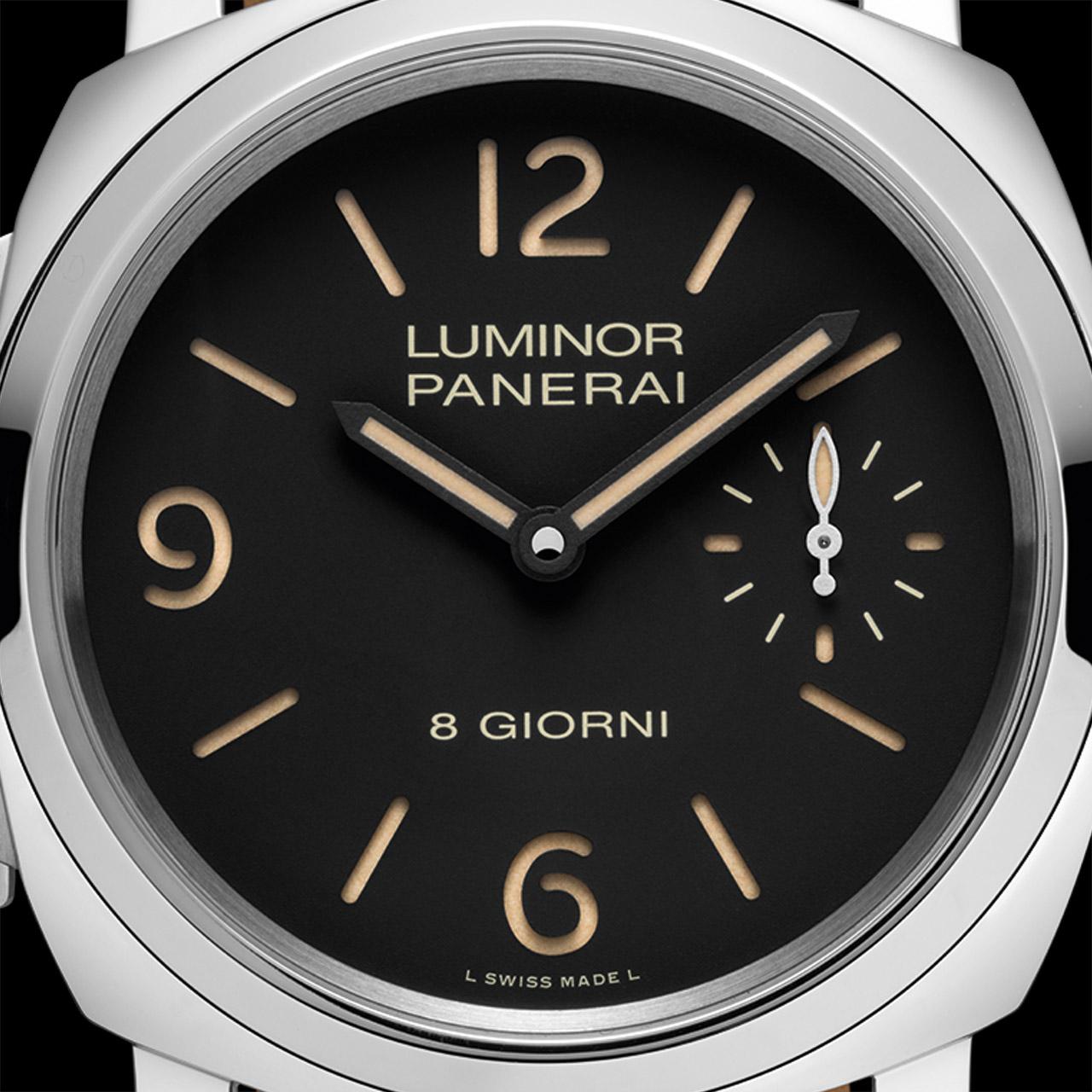 Panerai Luminor Destro Otto Giorni ref. PAM01655 dial