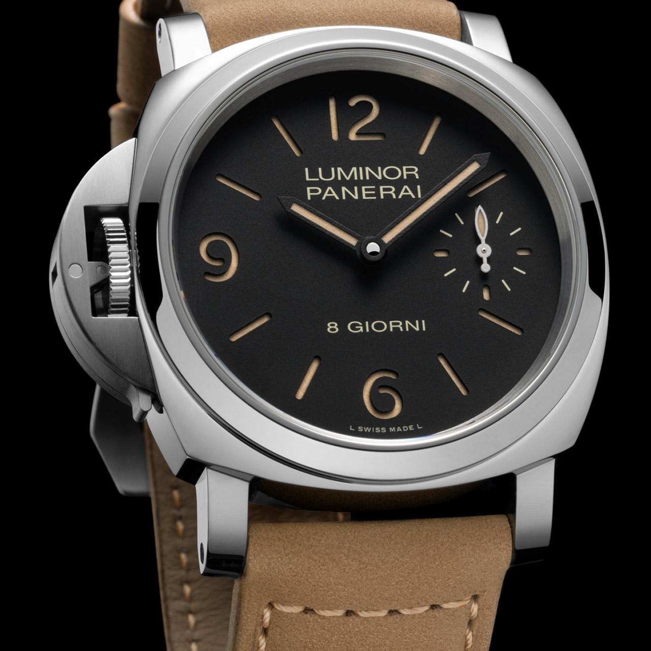 Panerai Luminor Destro Otto Giorni ref. PAM01655 side