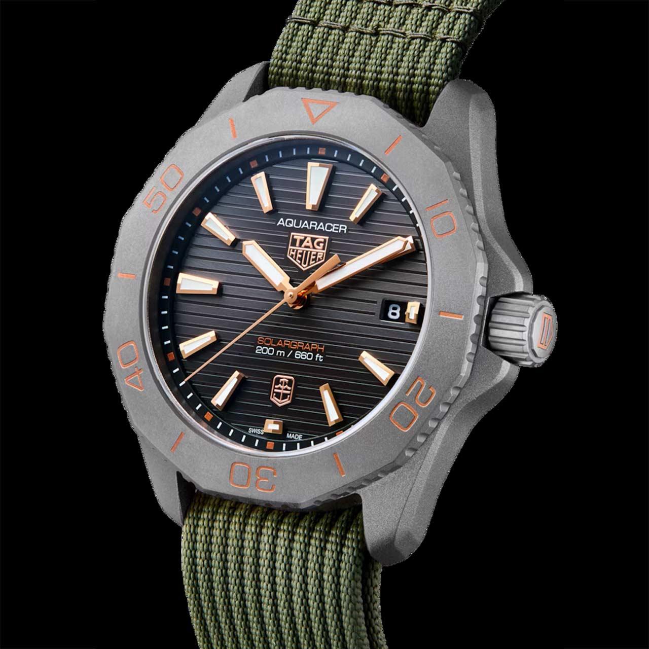 TAG Heuer Aquaracer Solargraph x Time+Tide Sundowner Edition ref. WBP1181.FN8024 side