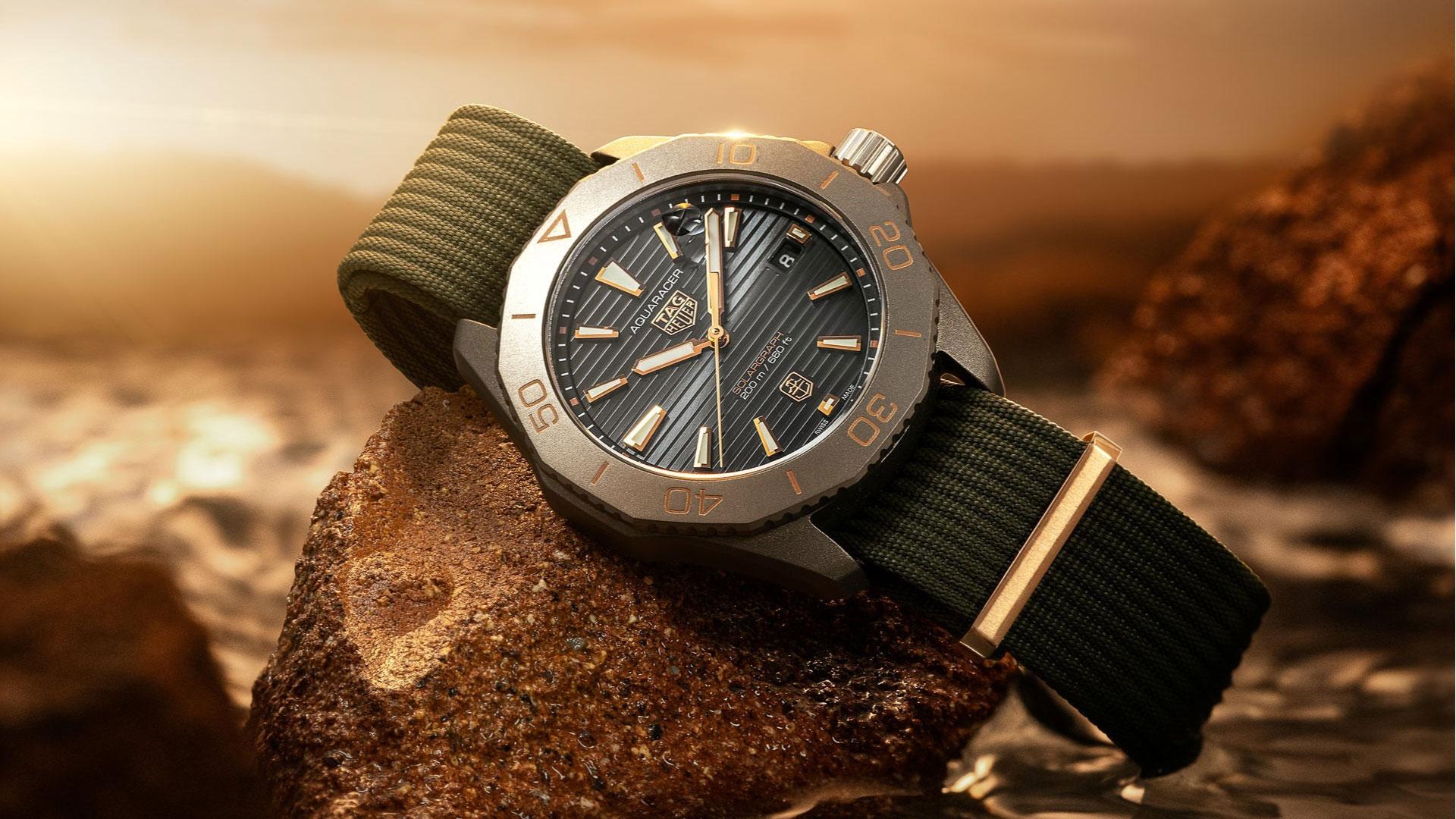 TAG Heuer Aquaracer Solargraph x Time+Tide Sundowner Edition ref. WBP1181.FN8024 top