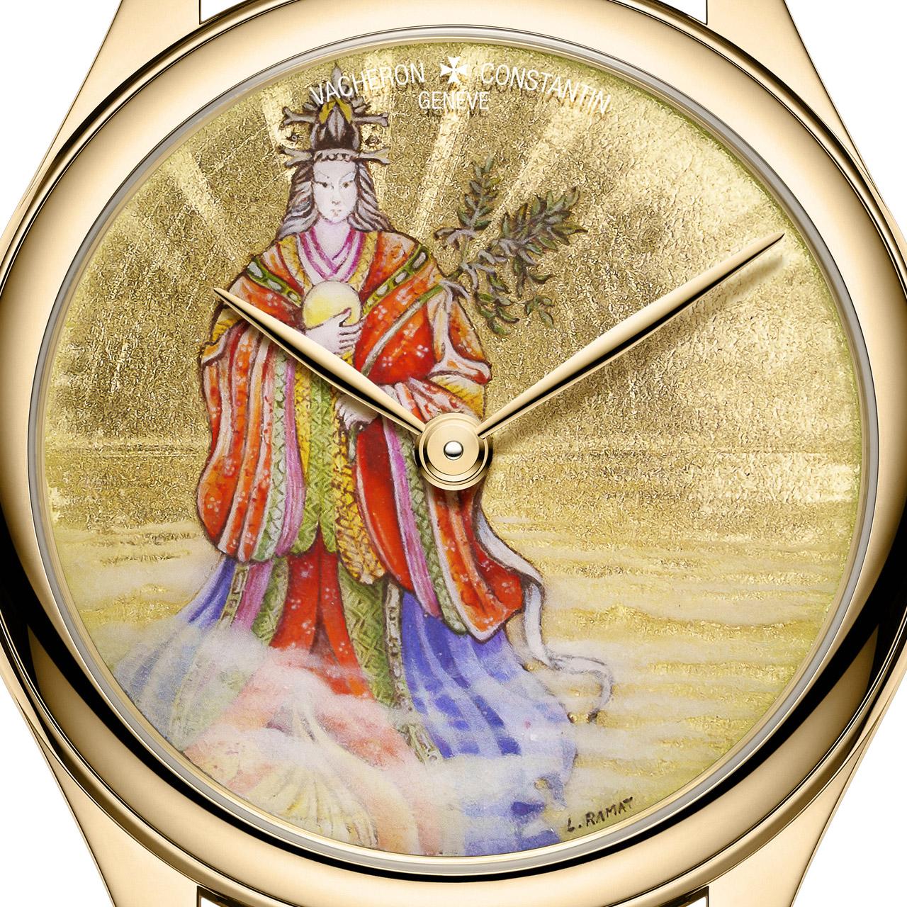 Vacheron Constantin Les Cabinotiers Le Temps Divin Japanese Deities ref. 1420C/000J-161C (36 mm Ode to Amaterasu) dial