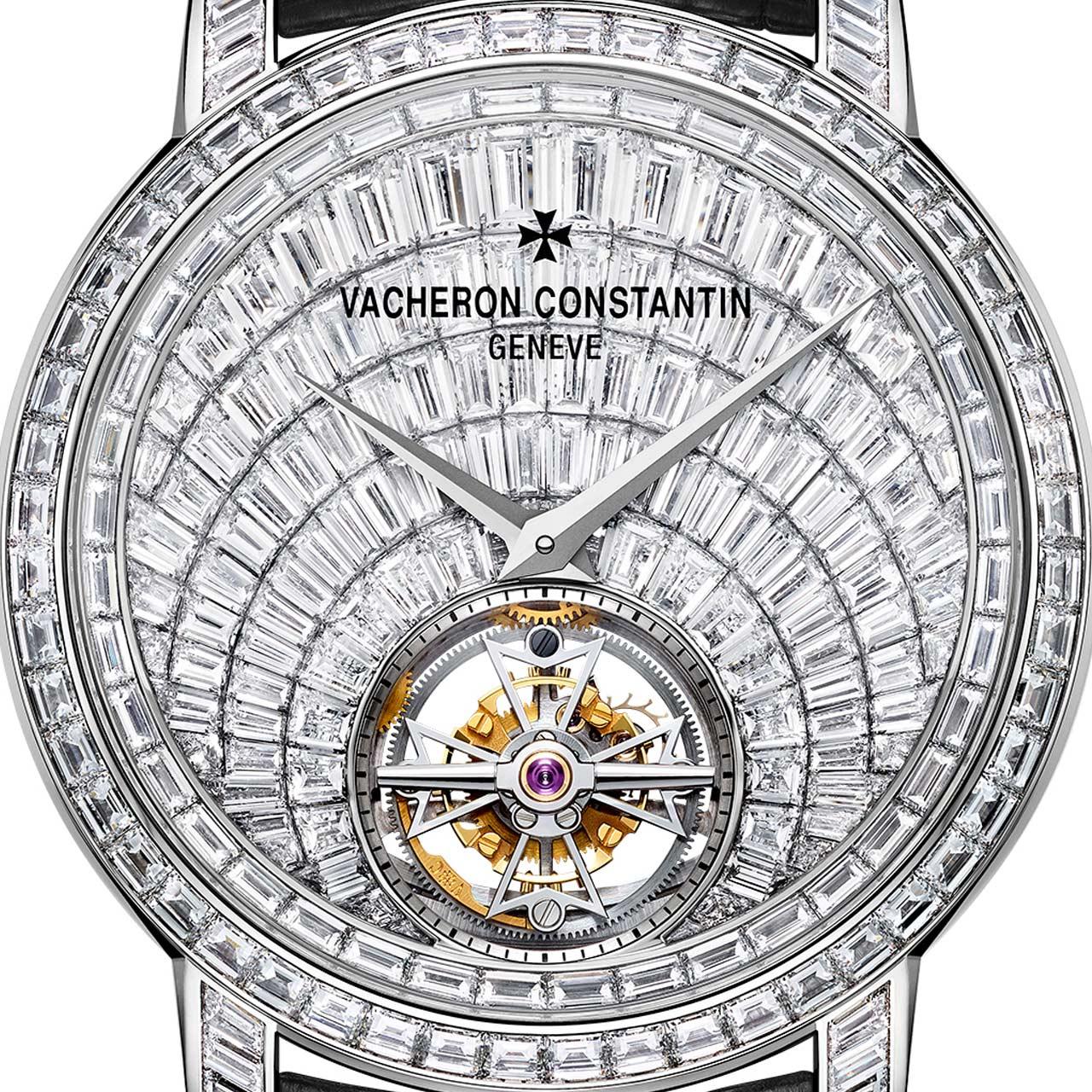 Vacheron Constantin Traditionnelle Tourbillon High Jewellery ref. 6057T/000G-H067 dial