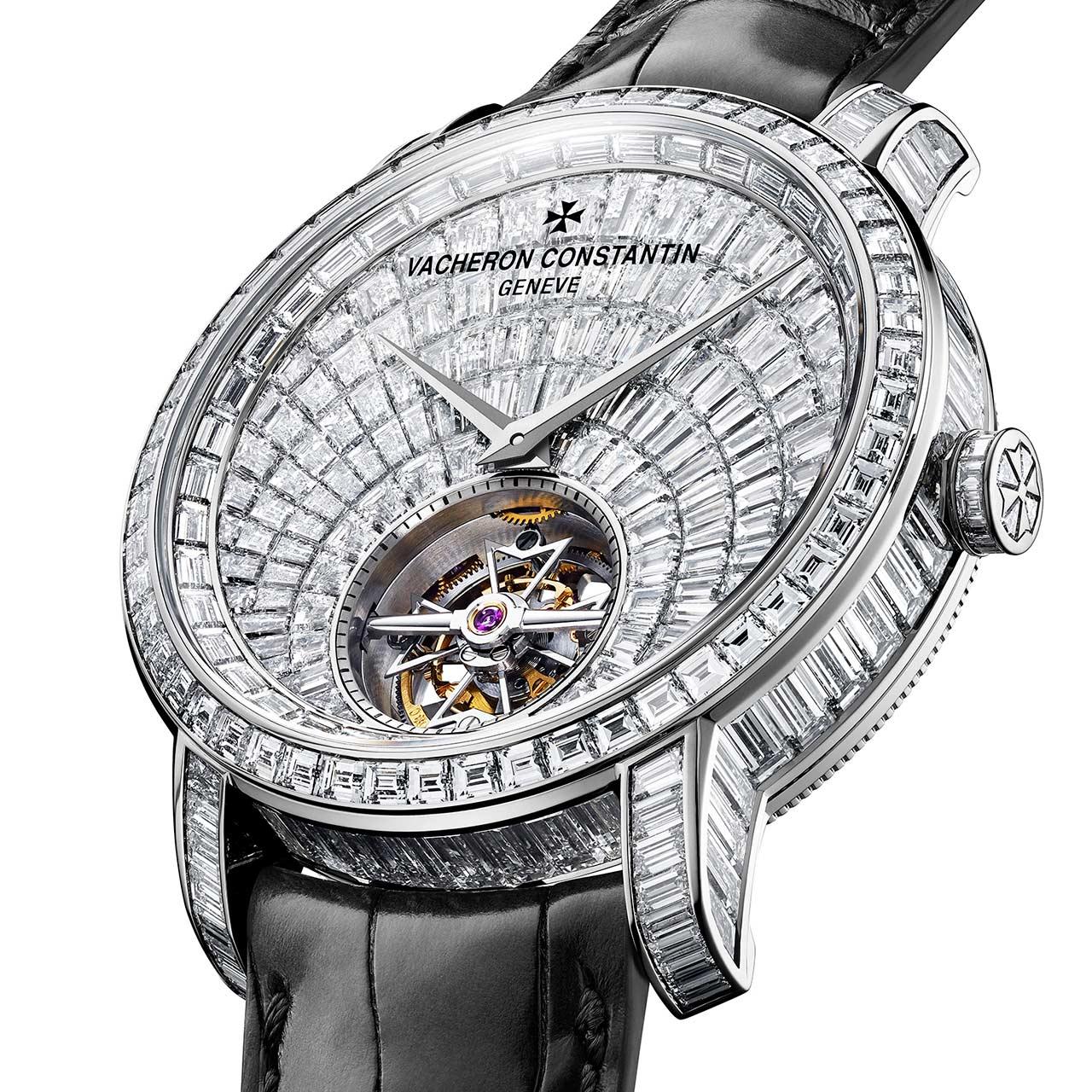 Vacheron Constantin Traditionnelle Tourbillon High Jewellery ref. 6057T/000G-H067 side