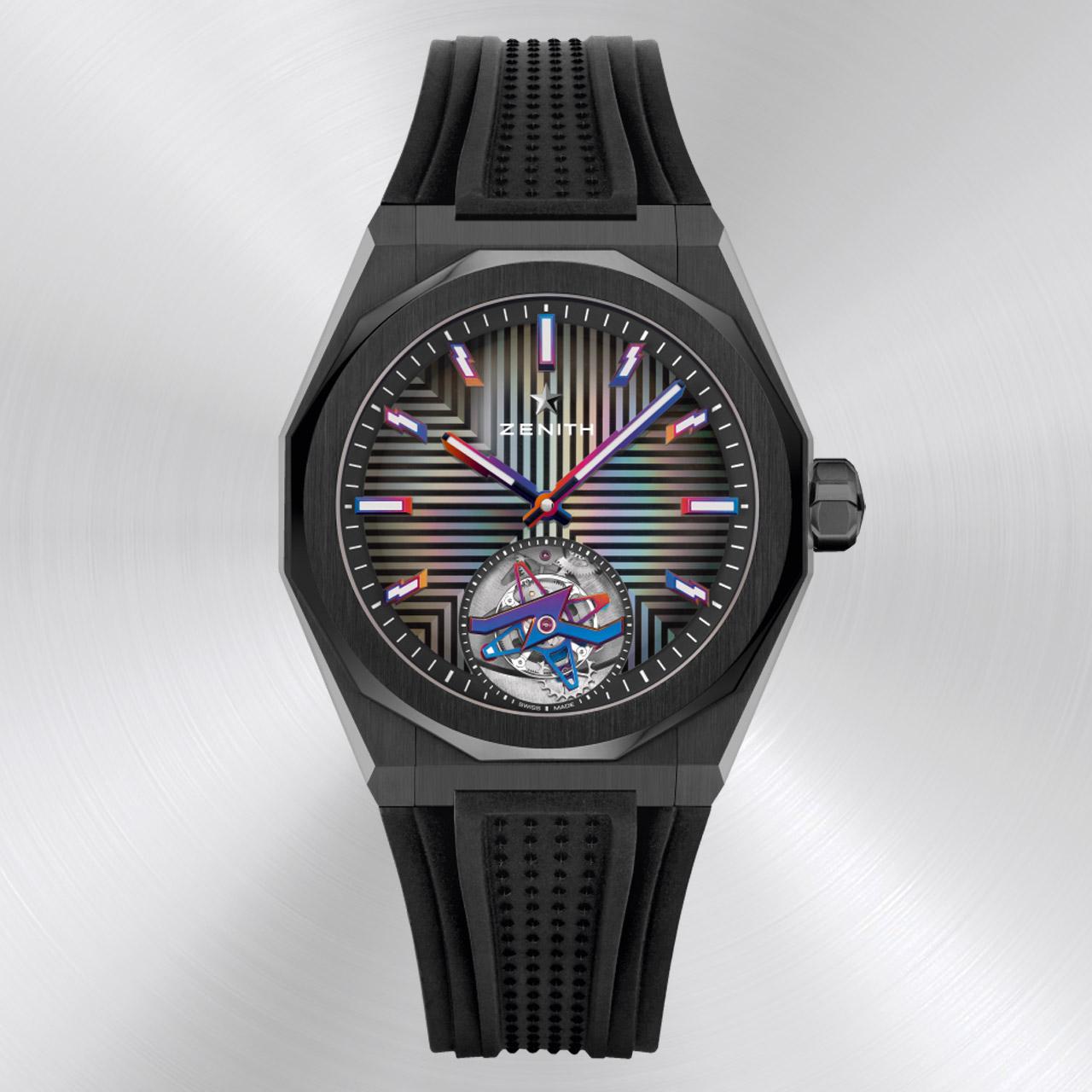 Zenith Defy Skyline Tourbillon Felipe Pantone One Off ref. 49.9302.3630/48.I001 rubber strap