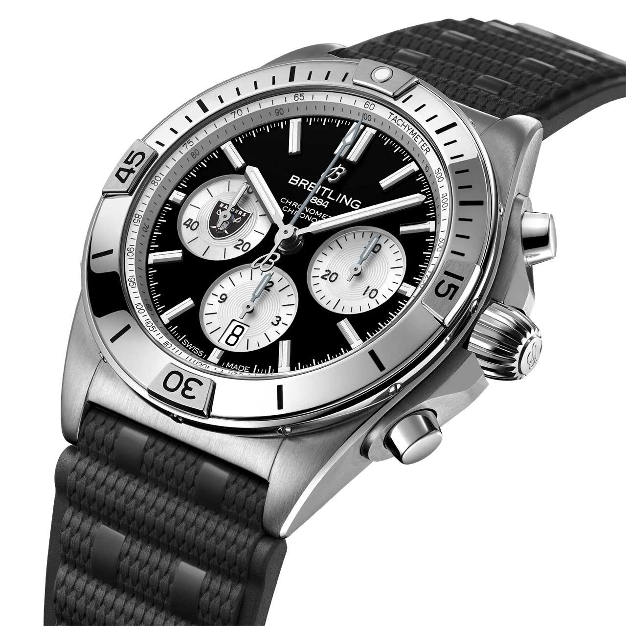 Breitling Chronomat B01 42 NFL Team Editions ref. AB01342B1 side black