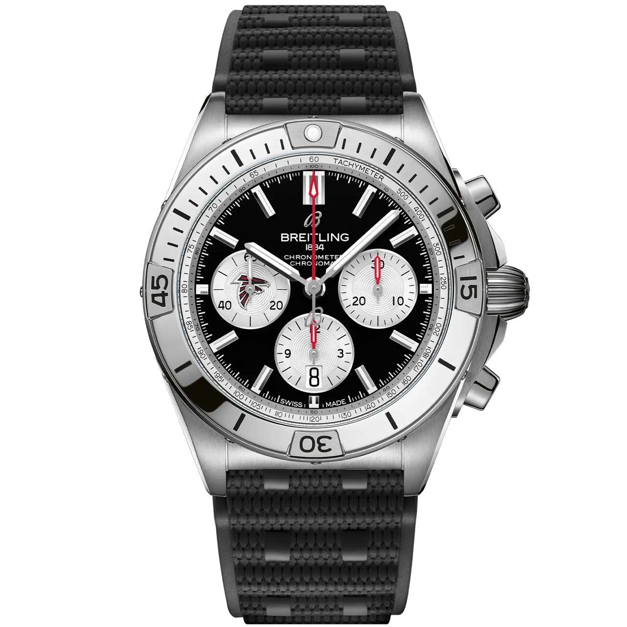 Breitling Chronomat B01 42 NFL Team Editions ref. AB01342B1B3A1/S1 (Atlanta Falcons)