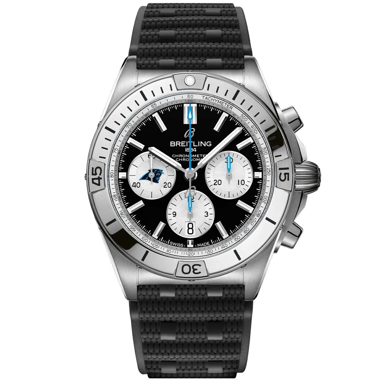 Breitling Chronomat B01 42 NFL Team Editions ref. AB01342B1B5A1/S1 (Carolina Panthers)