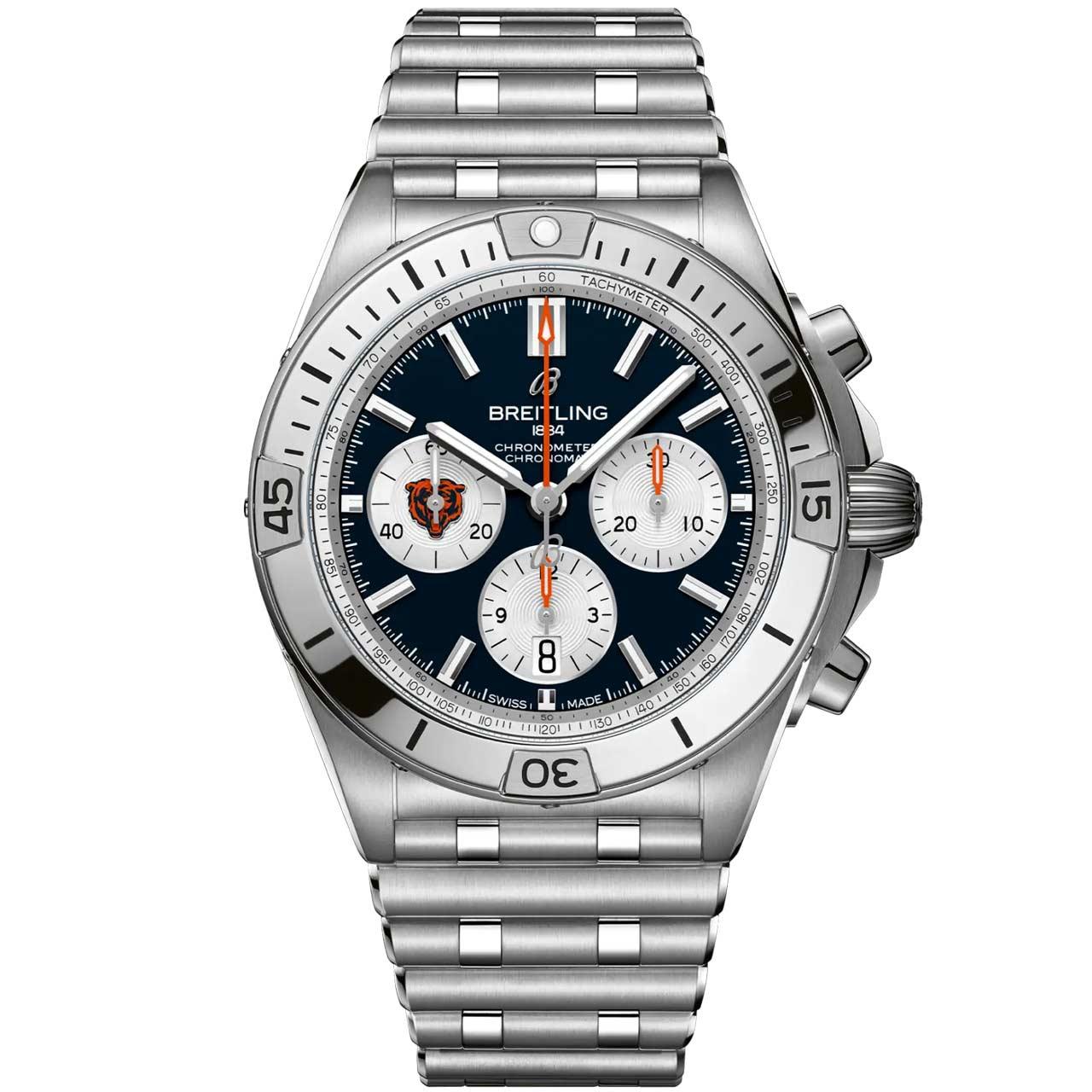 Breitling Chronomat B01 42 NFL Team Editions ref. AB01342B1C5A1/S1 (Chicago Bears)