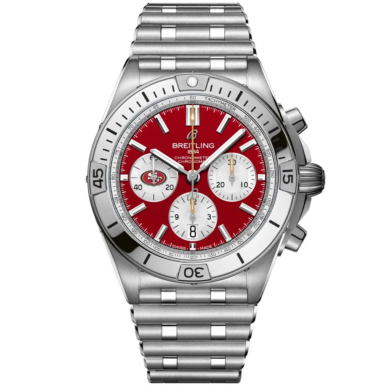 Breitling Chronomat B01 42 NFL Team Editions ref. AB01342B1K1A1/S1 (San Francisco 49ers)