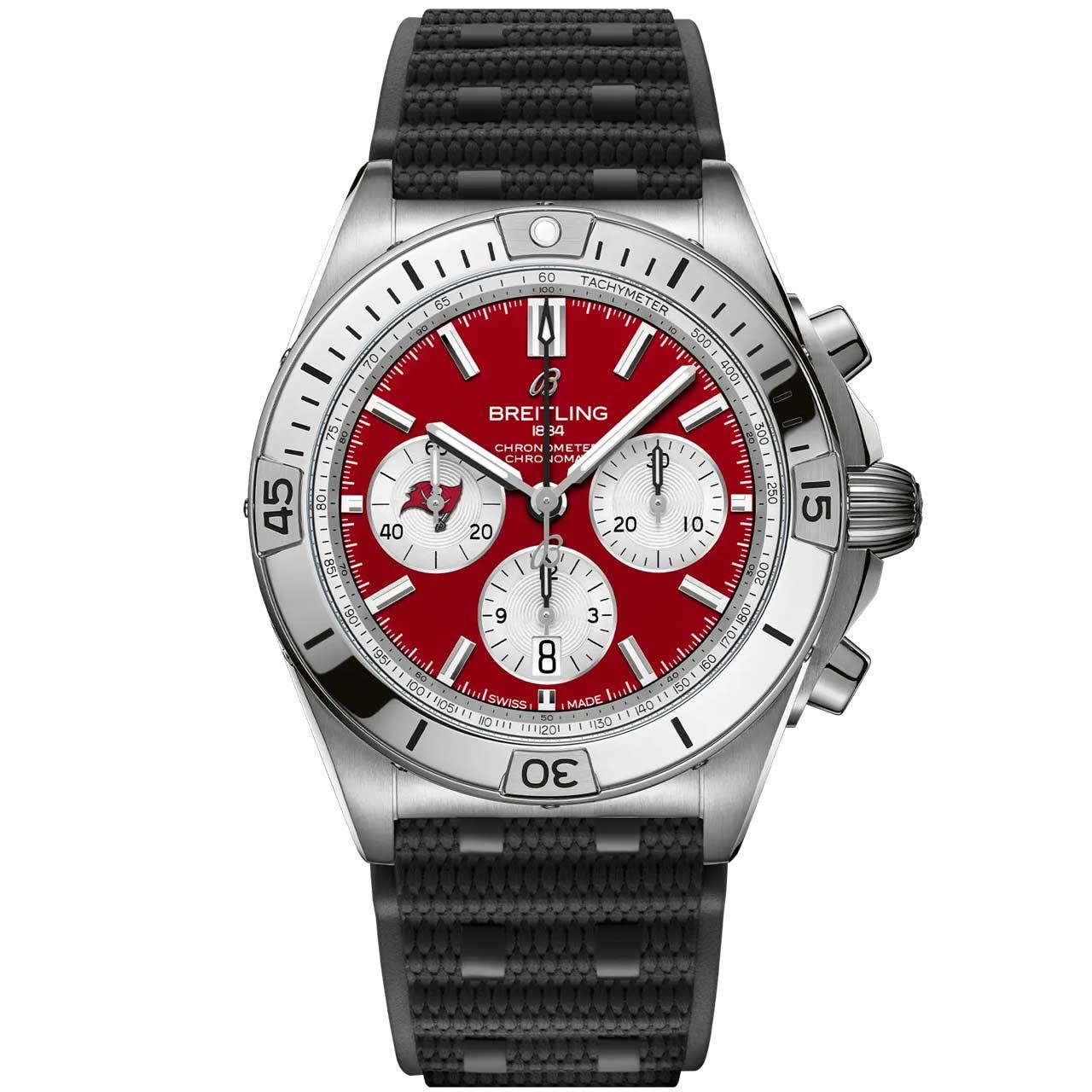 Breitling Chronomat B01 42 NFL Team Editions ref. AB01342B1K7A1/S1 (Tampa Bay Buccaneers)