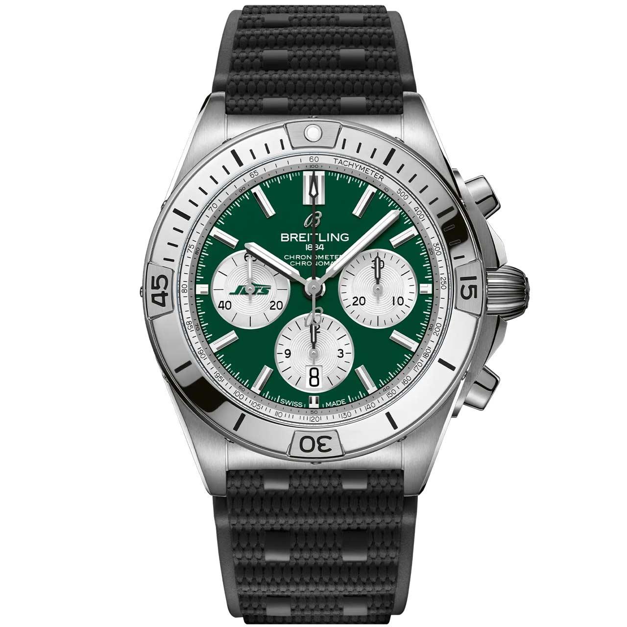 Breitling Chronomat B01 42 NFL Team Editions ref. AB01342B1L5A1/S1 (New York Jets)