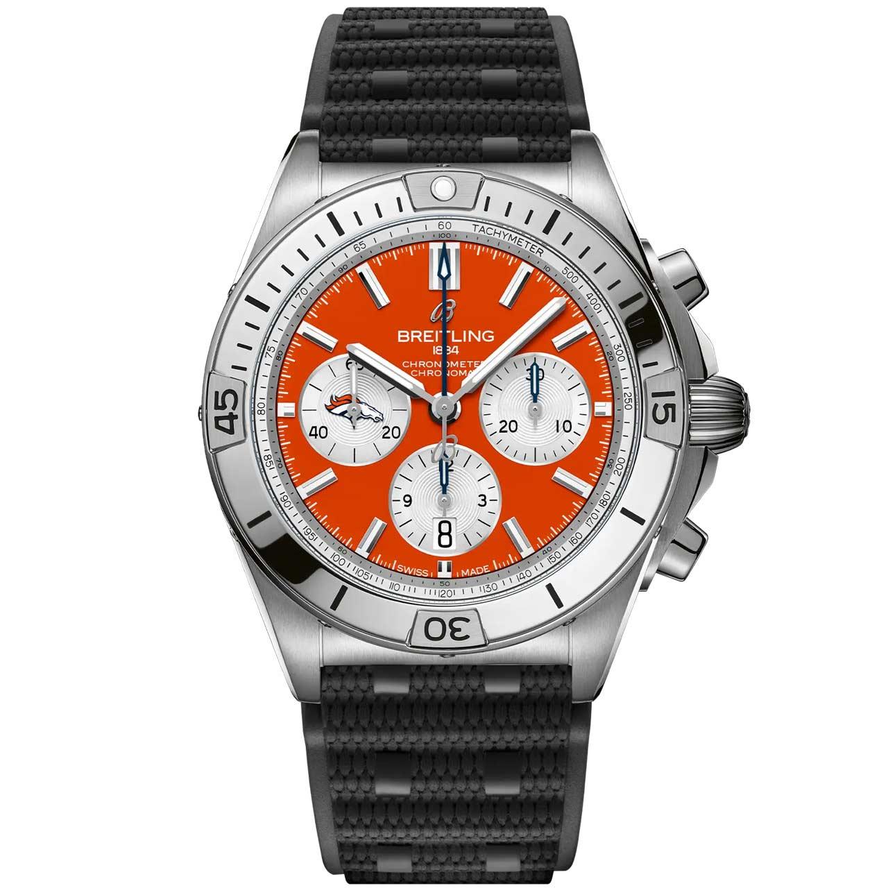 Breitling Chronomat B01 42 NFL Team Editions ref. AB01342B1O2A1/S1 (Denver Broncos)