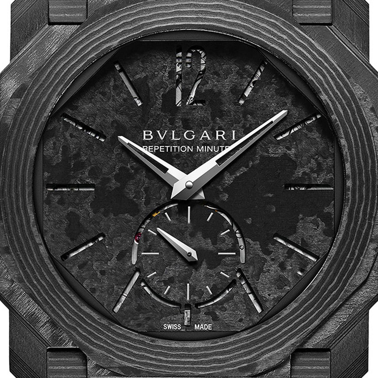 Bvlgari Octo Finissimo Minute Repeater Carbon ref. 103986 dial