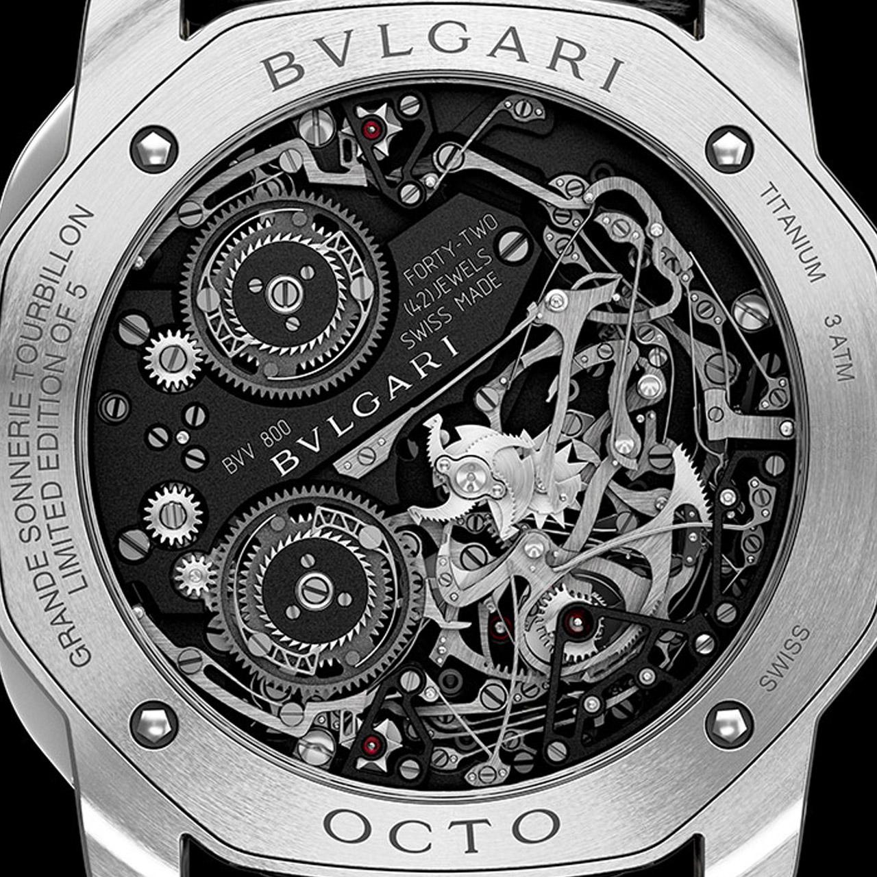 Bvlgari Octo Roma Grande Sonnerie Tourbillon ref. 103962 back