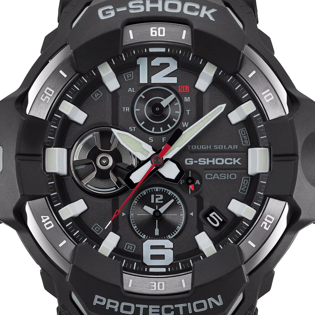 Casio G-Shock Gravitymaster GRB300-1A (carbon black/beige) dial