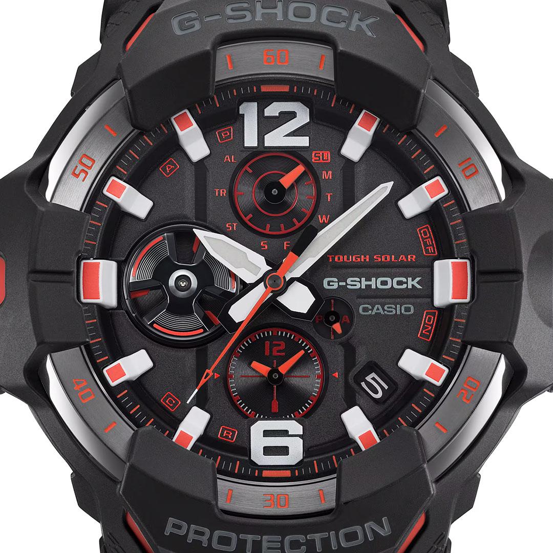 Casio G-Shock Gravitymaster GGRB300-1A4 (black/orange) dial