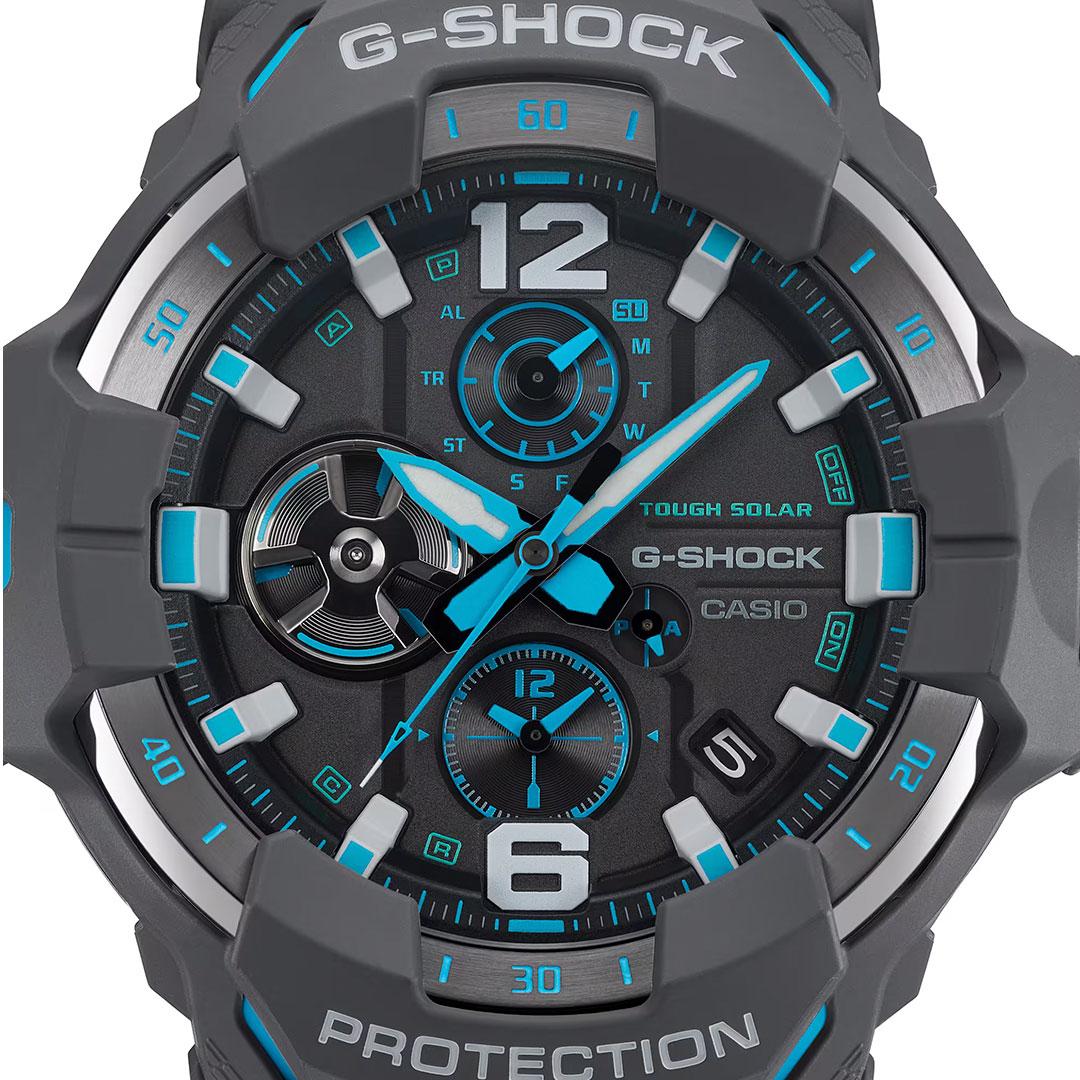 Casio G-Shock Gravitymaster GRB300-8A2 (grey/blue) dial