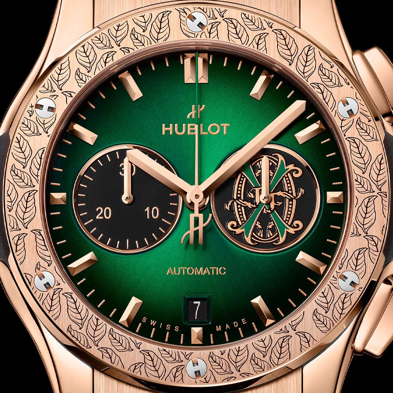 Hublot Classic Fusion Chronograph Arturo Fuente King Gold ref. 541.OX.8980.LR.OPX24 dial