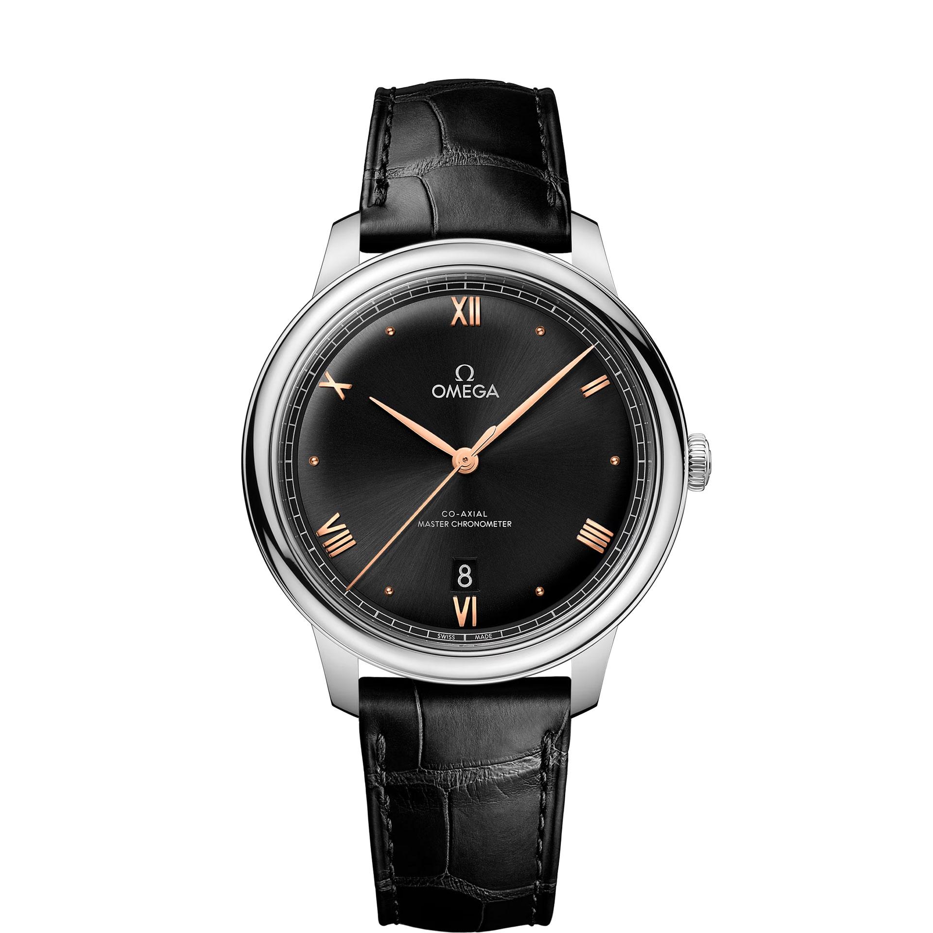 OMEGA De Ville ブラックダイヤル 時計 Omega De Ville Prestige 40 mm Black-Gold Dial