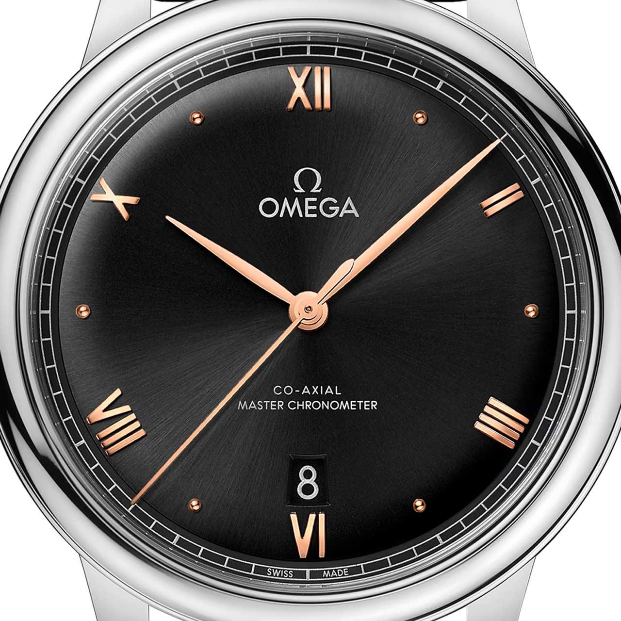 Omega De Ville Prestige 40 mm Black-Gold Dial ref. 434.1x.40.20.01.001 dial