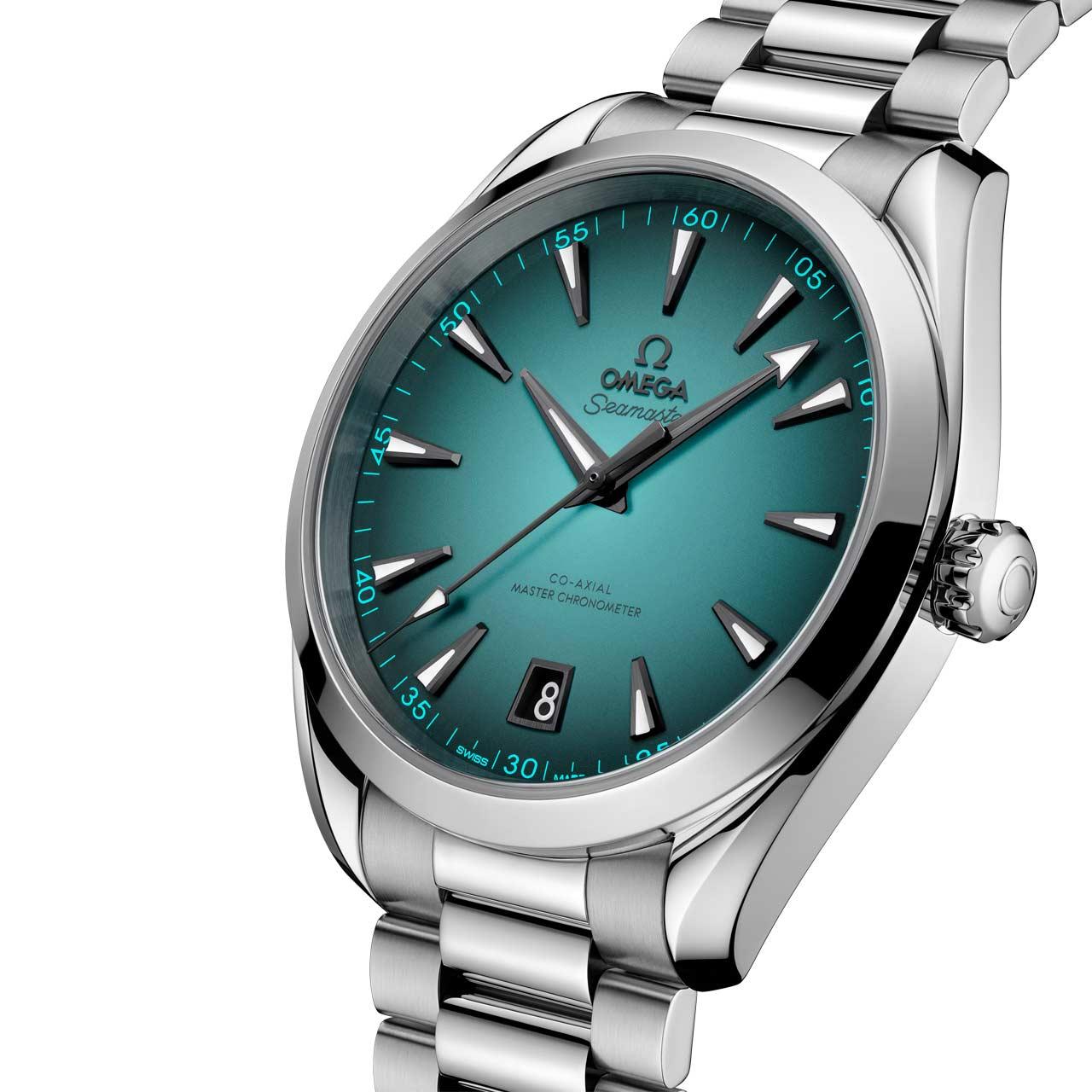 Omega Seamaster Aqua Terra 150M 41 mm Turquoise ref. 220.10.41.21.03.006 side