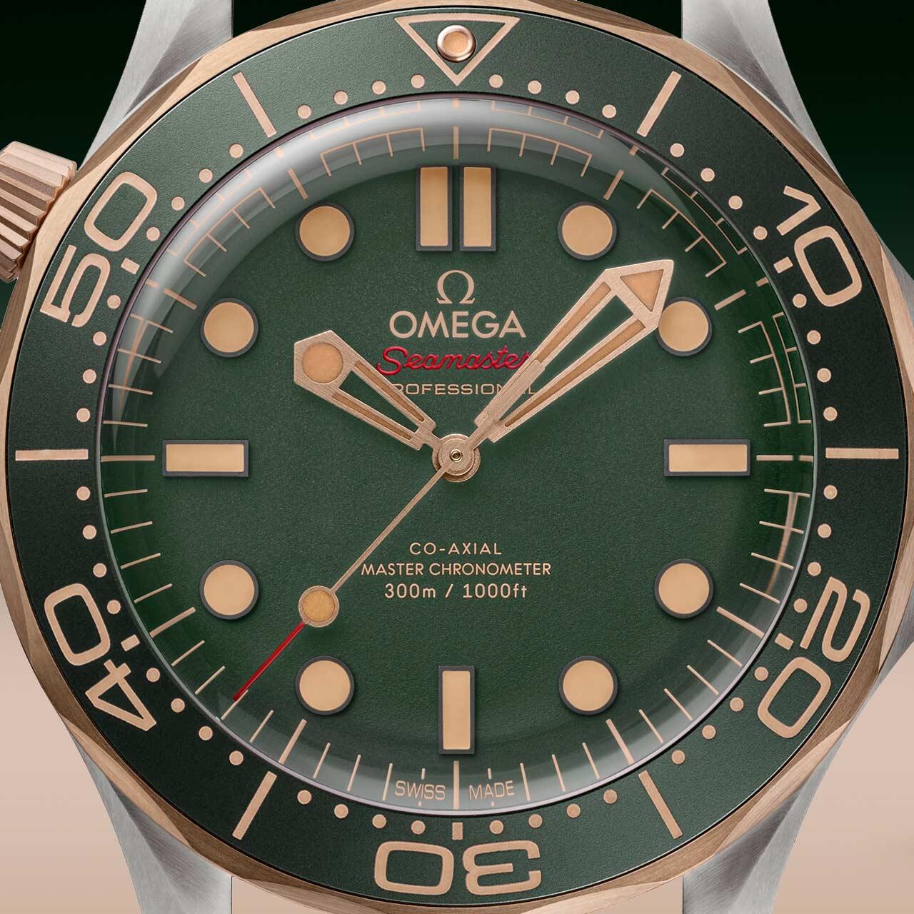 Omega Seamaster Diver 300M 42 mm Titanium - Bronze Gold ref. 210.90.42.20.10.001 dial