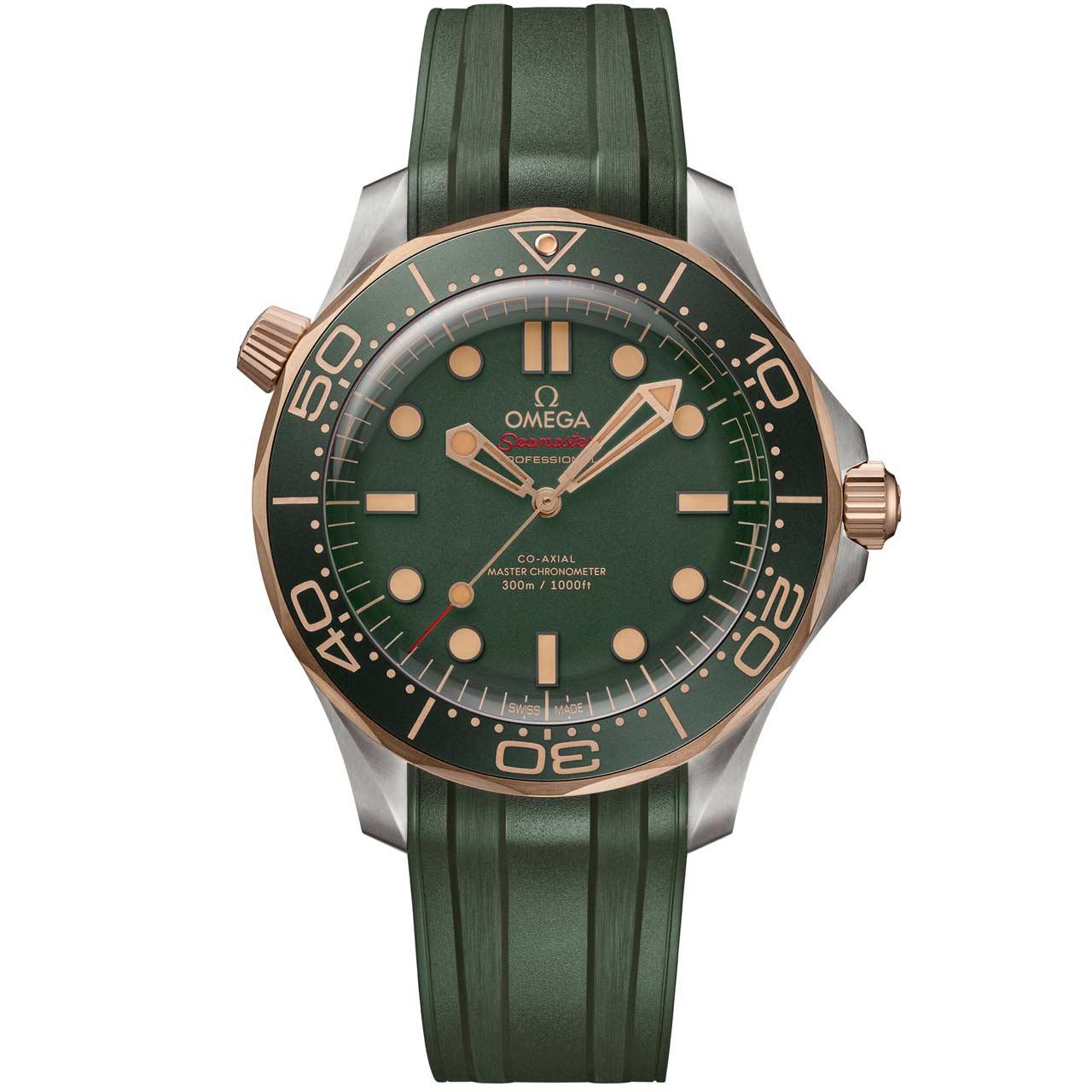 Omega Seamaster Diver 300M 42 mm Titanium - Bronze Gold ref. 210.92.42.20.10.001 rubber strap