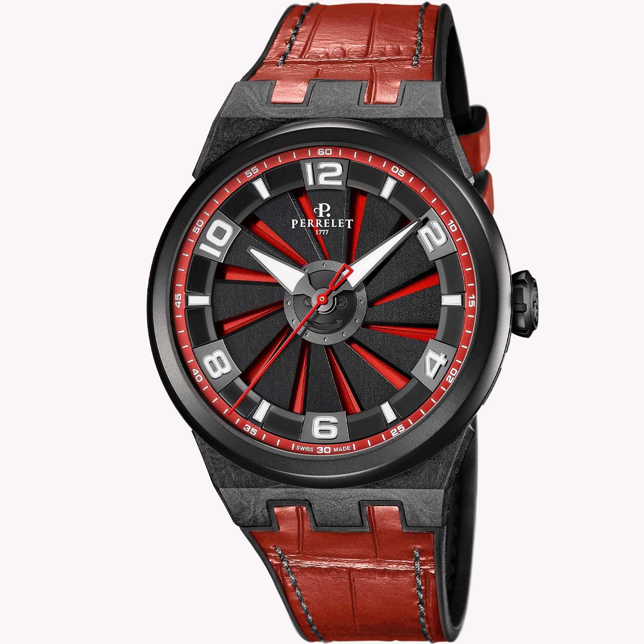 Perrelet Turbine Carbon ref. A4065/6 red front