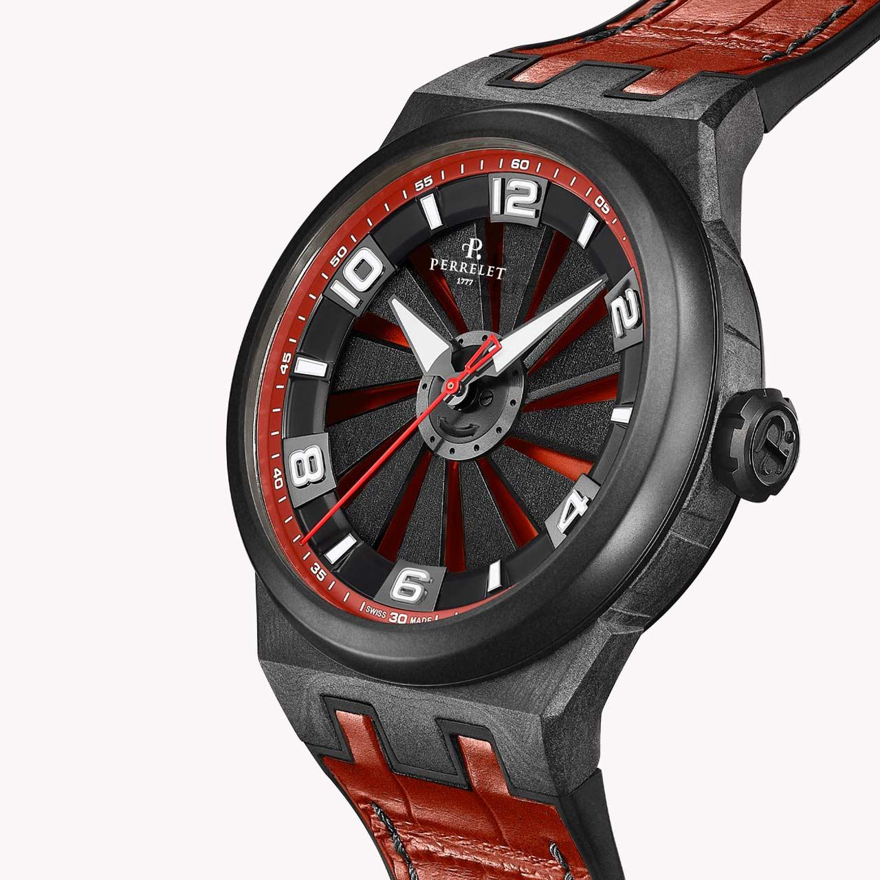 Perrelet Turbine Carbon ref. A4065/6 red side