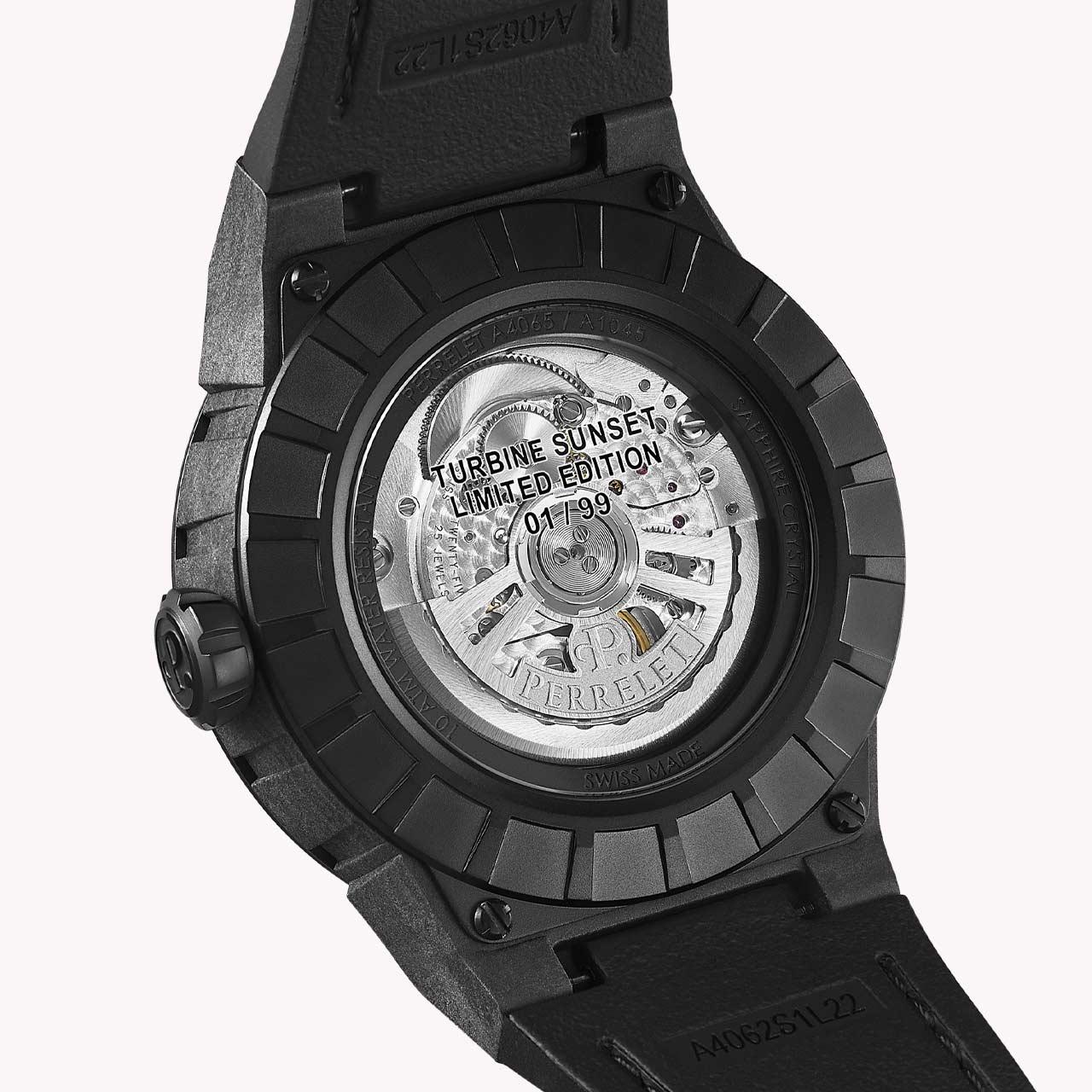 Perrelet Turbine Carbon ref. A4065/S7 Sunset back