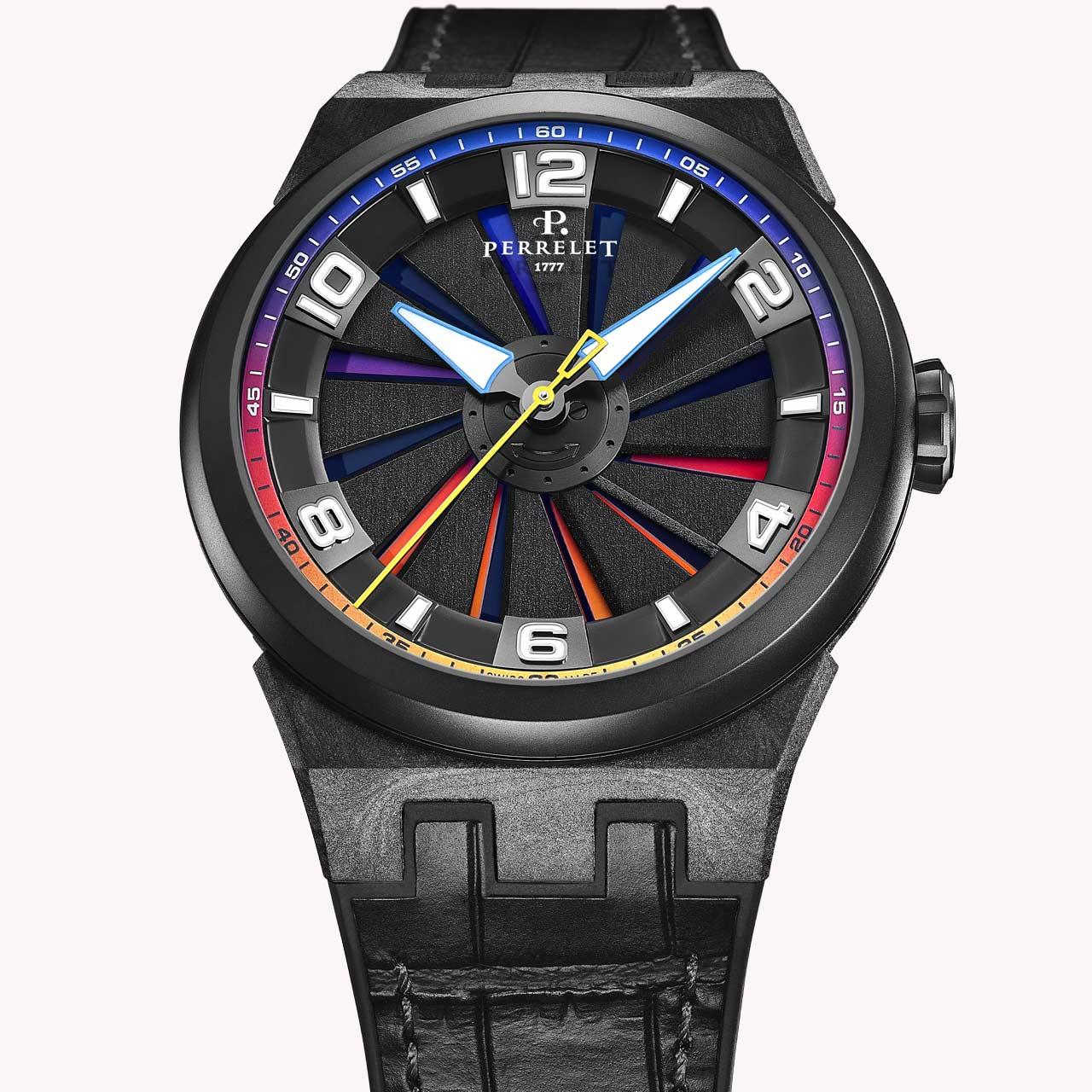 Perrelet Turbine Carbon ref. A4065/S7 Sunset top