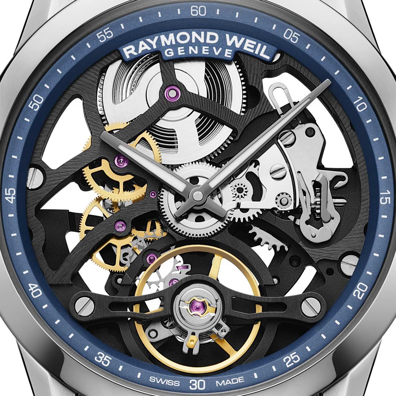 Raymond Weil Freelancer Skeleton 38 mm ref. 2783-ST-50000 dial